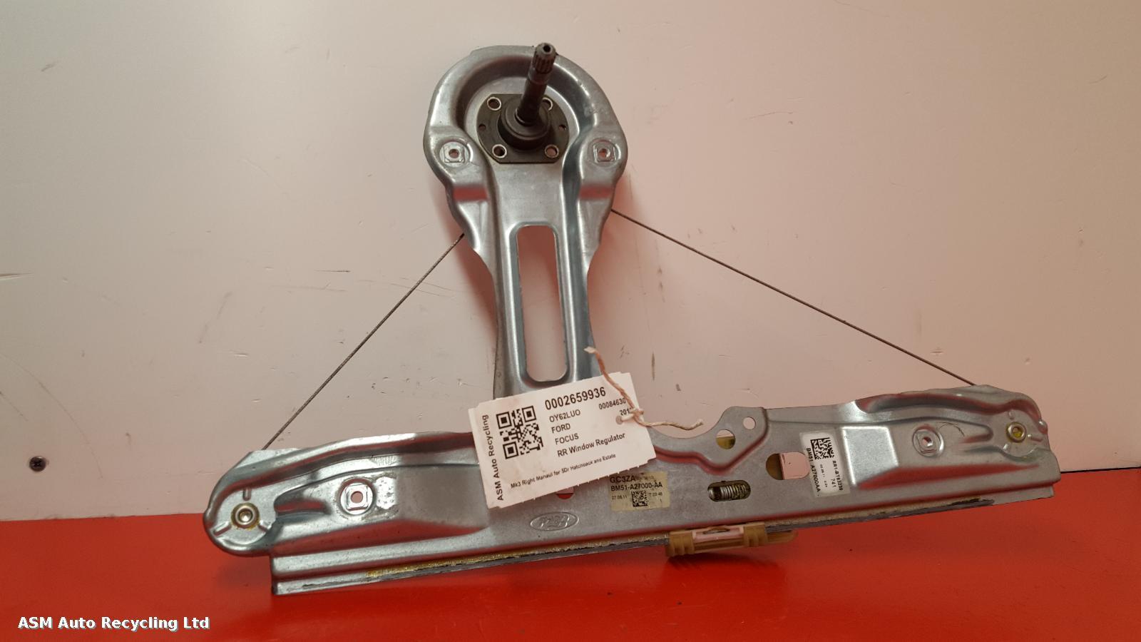 View Auto part RR Window Regulator Ford Focus 2012