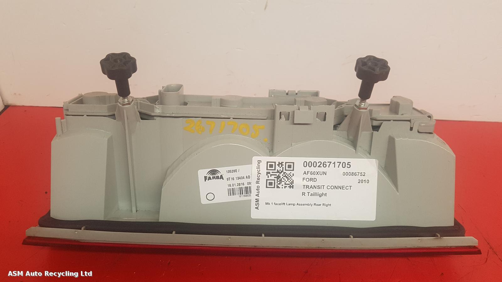 View Auto part R Taillight Ford Transit Connect 2010