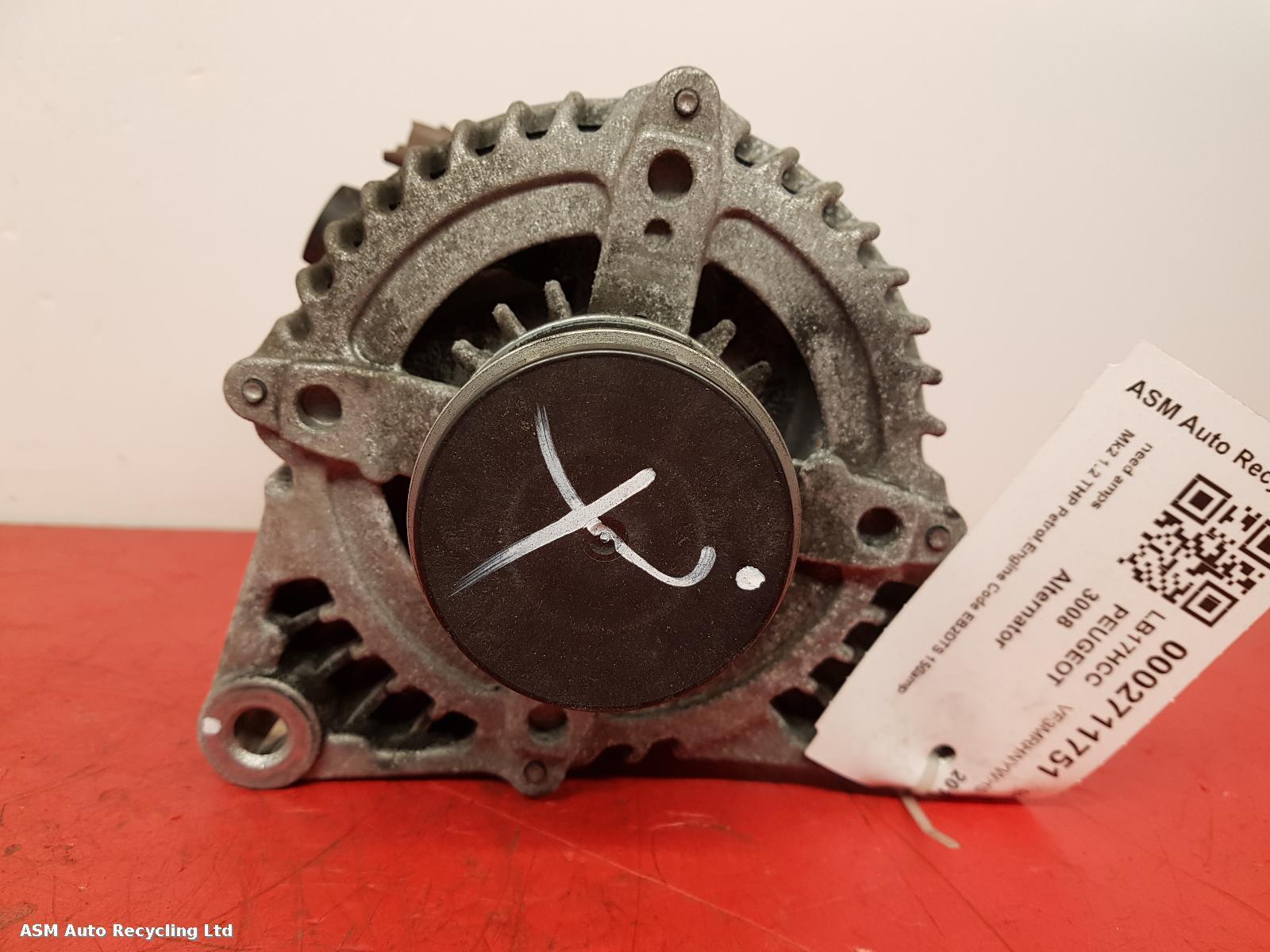 View Auto part Alternator Peugeot 3008 2017