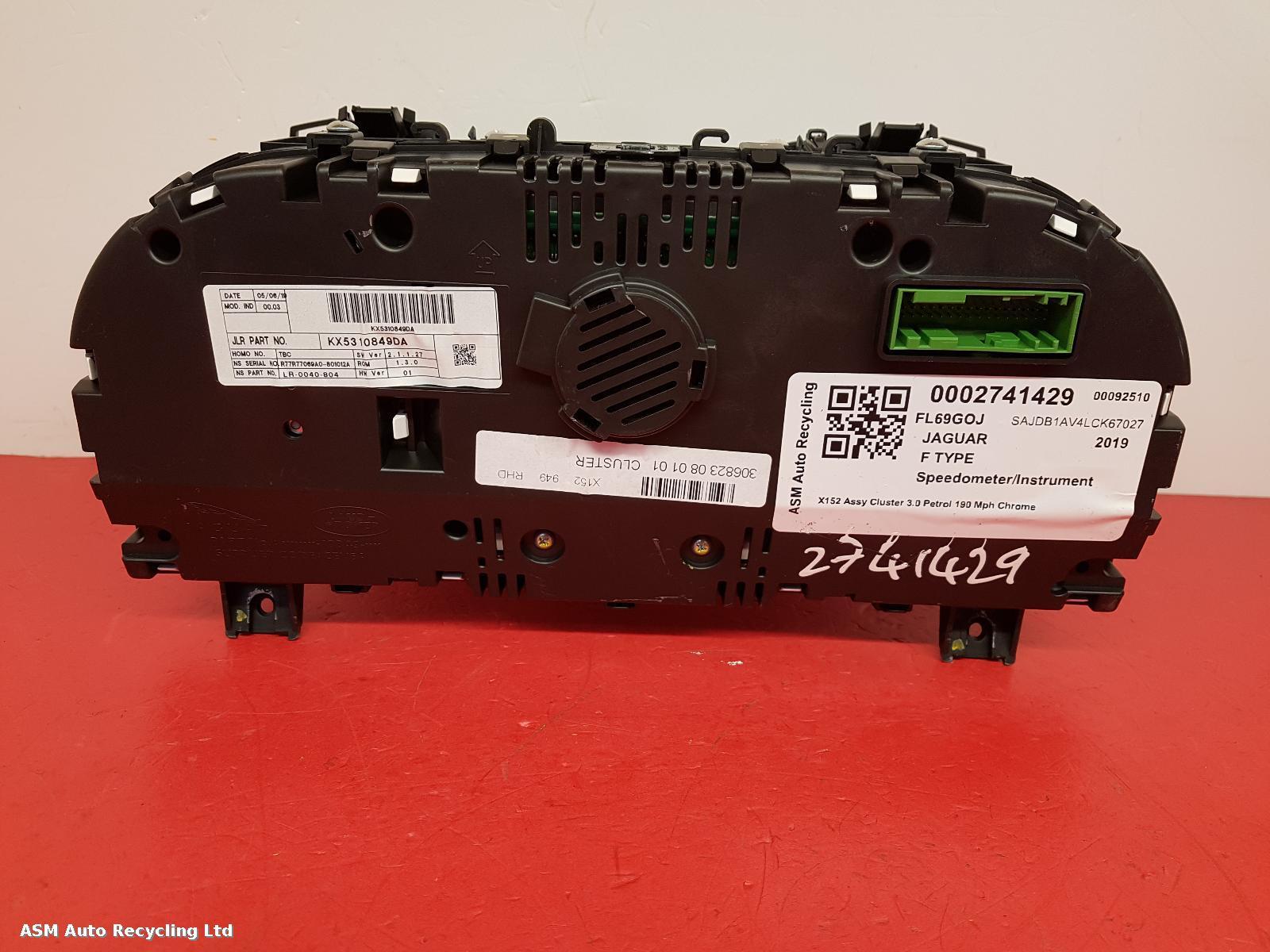 View Auto part Speedometer Jaguar F Type 2019
