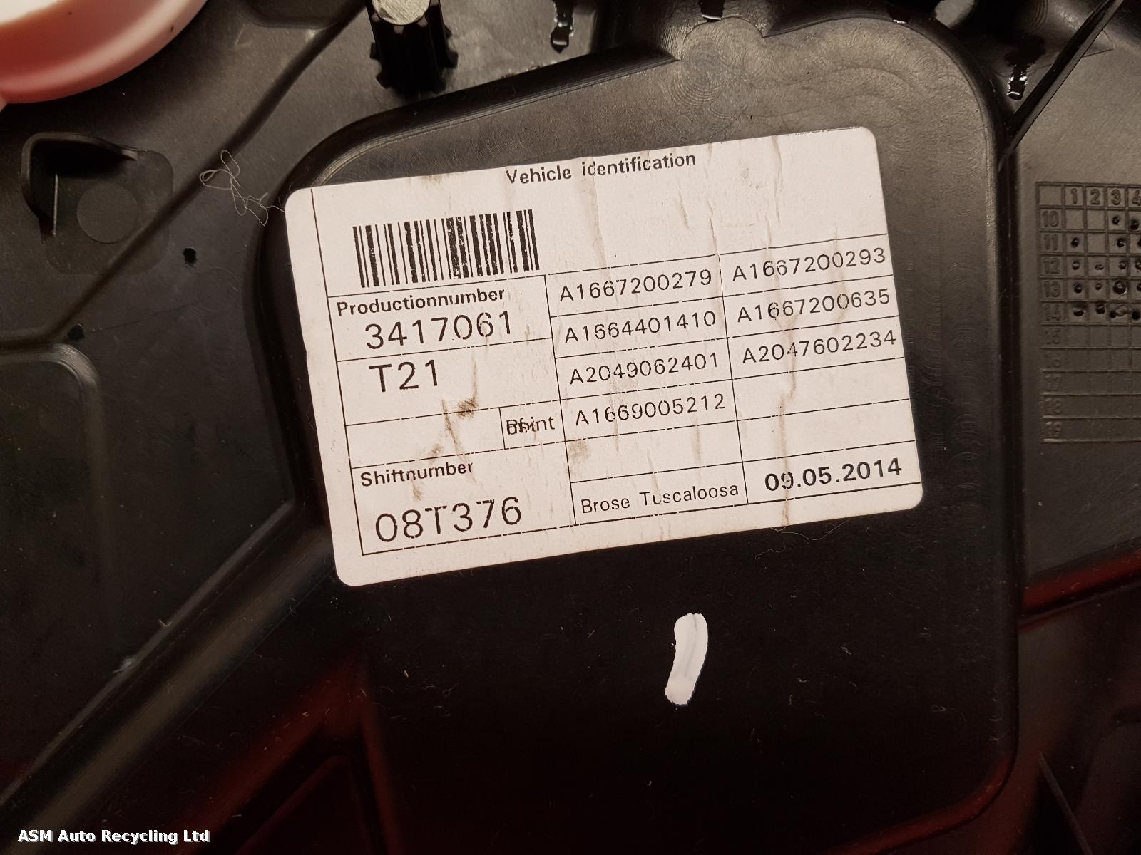 View Auto part RF Window Regulator Mercedes Gl Class 2014