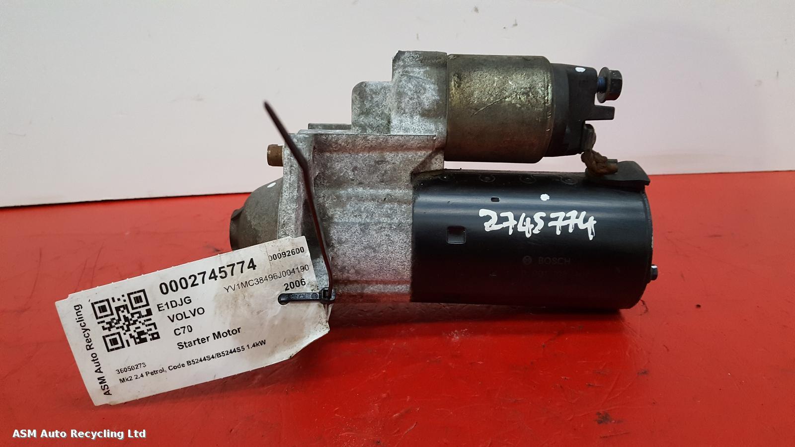 View Auto part Starter Motor Volvo C70 2006
