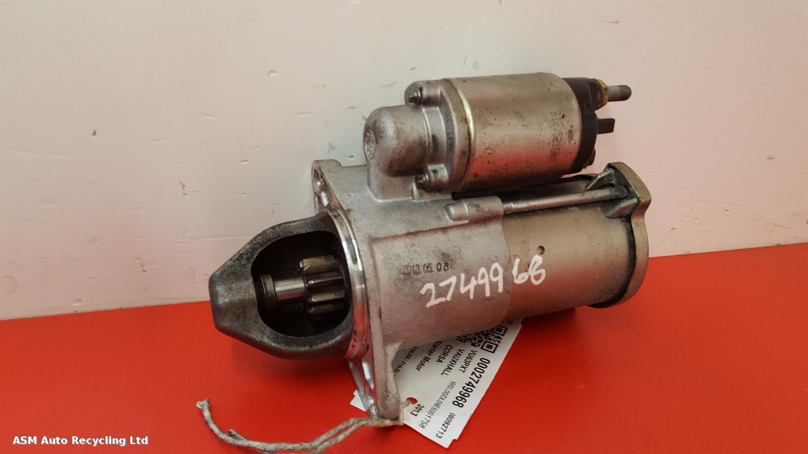 View Auto part Starter Motor Vauxhall Corsa 2013