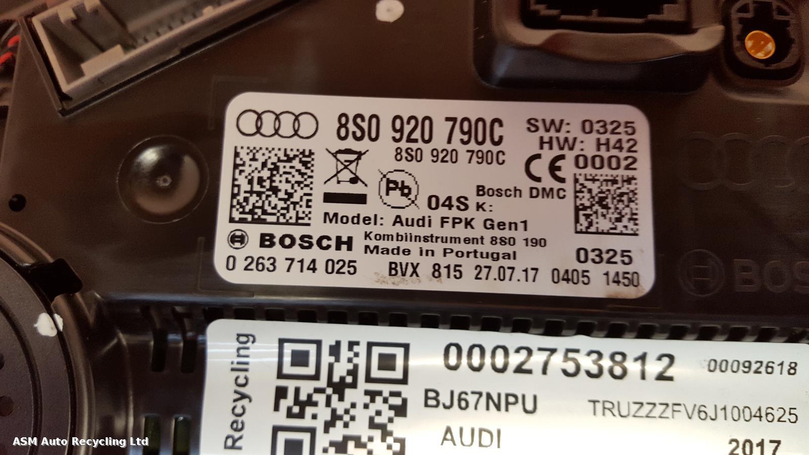 View Auto part Speedometer Audi Tt 2017