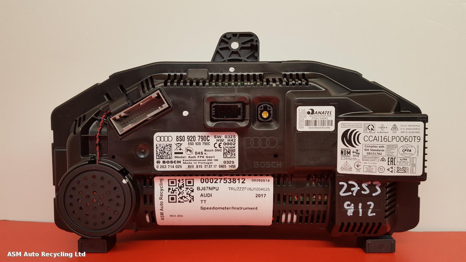 View Auto part Speedometer Audi Tt 2017