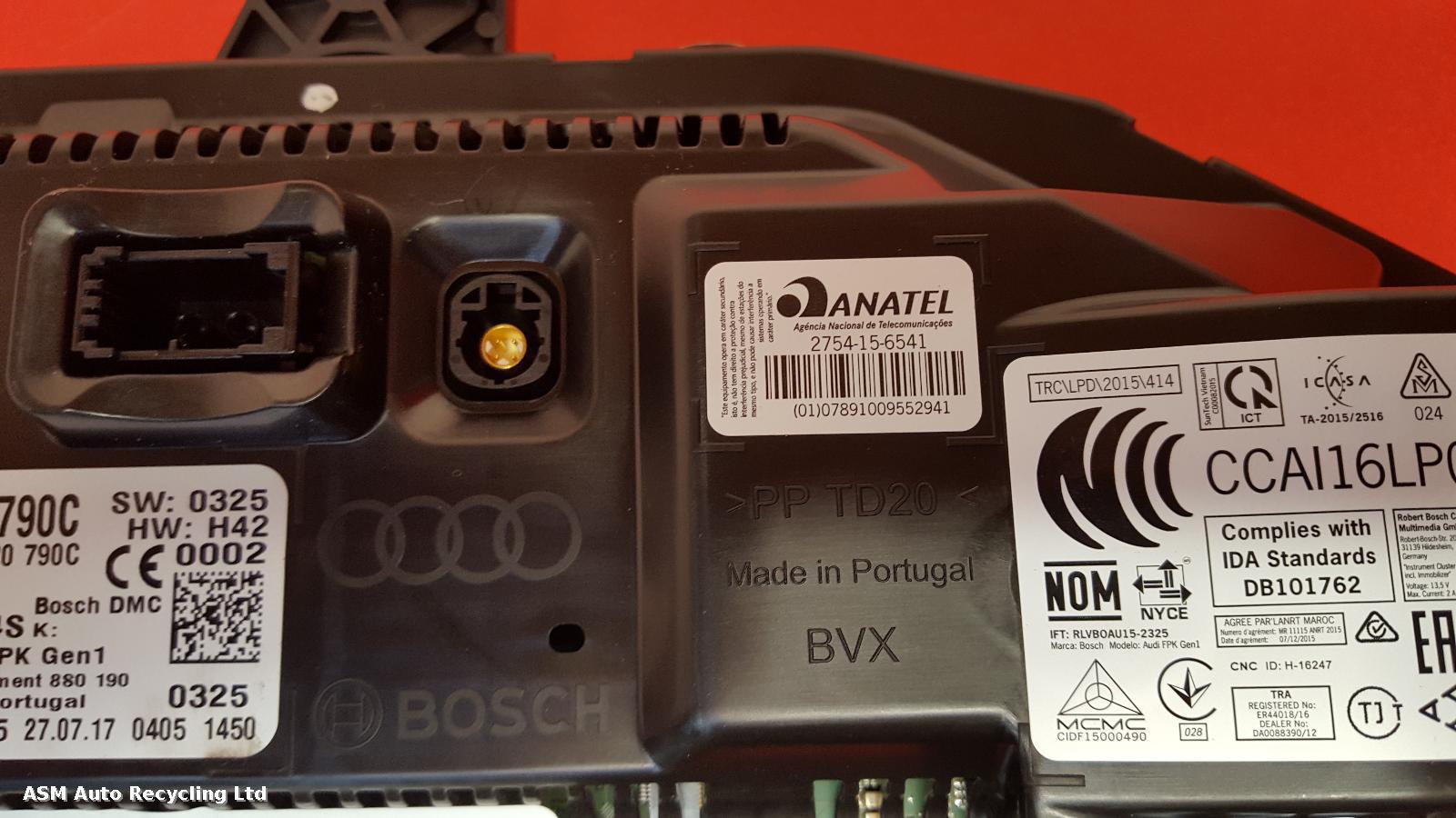 View Auto part Speedometer Audi Tt 2017