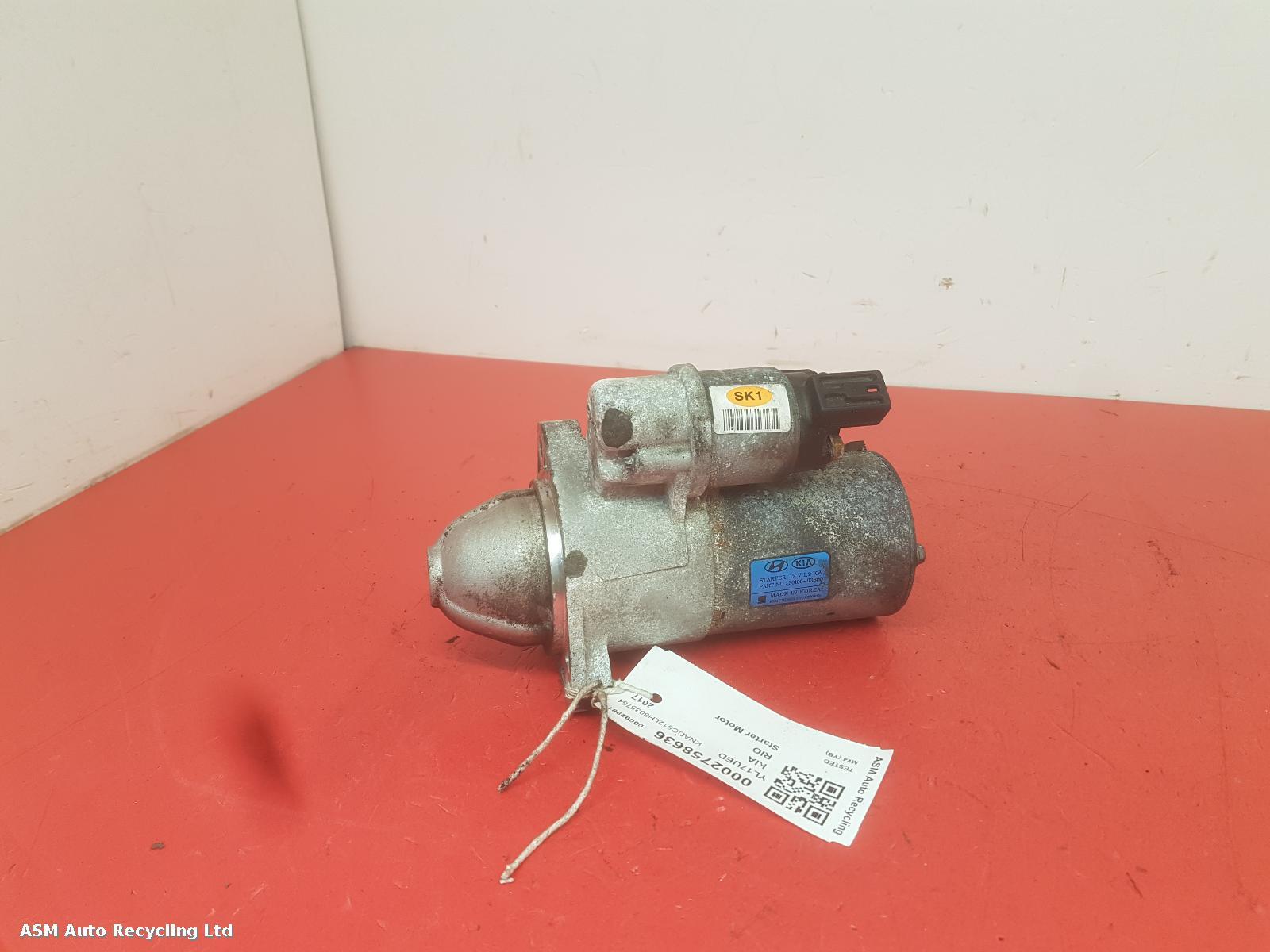View Auto part Starter Motor Kia Rio 2017