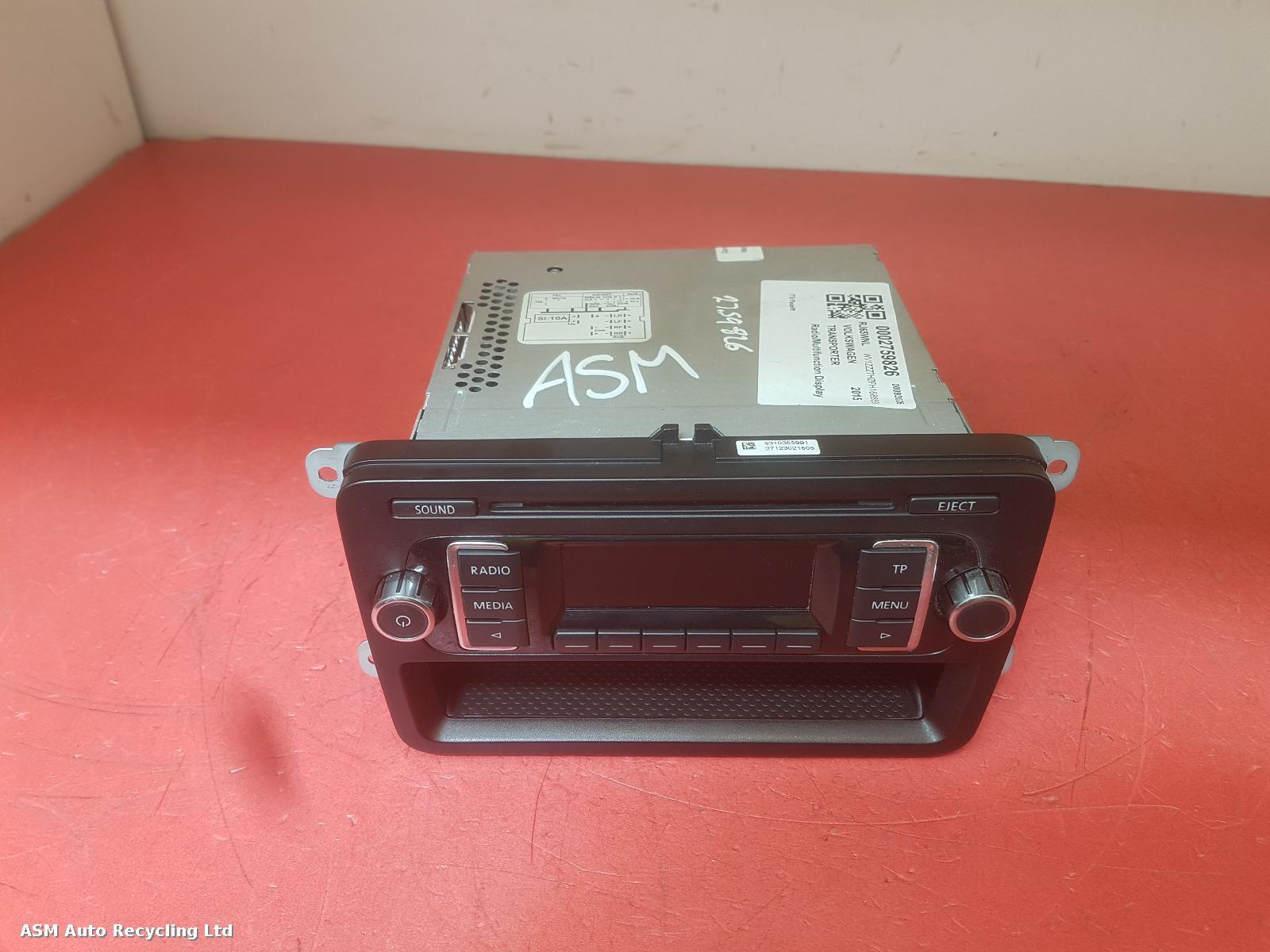 View Auto part Radio Display Volkswagen Transporter 2015