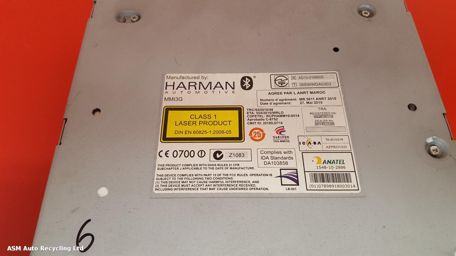 View Auto part A/V Equipment Audi A7 2011