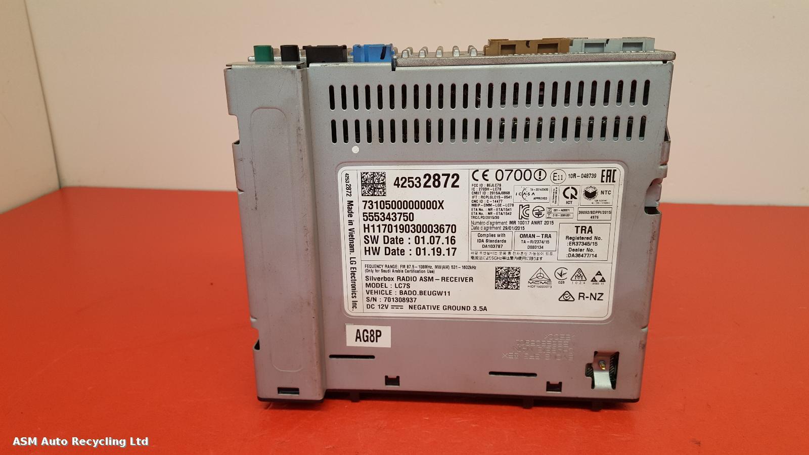 View Auto part CD Changer Vauxhall Astra 2017