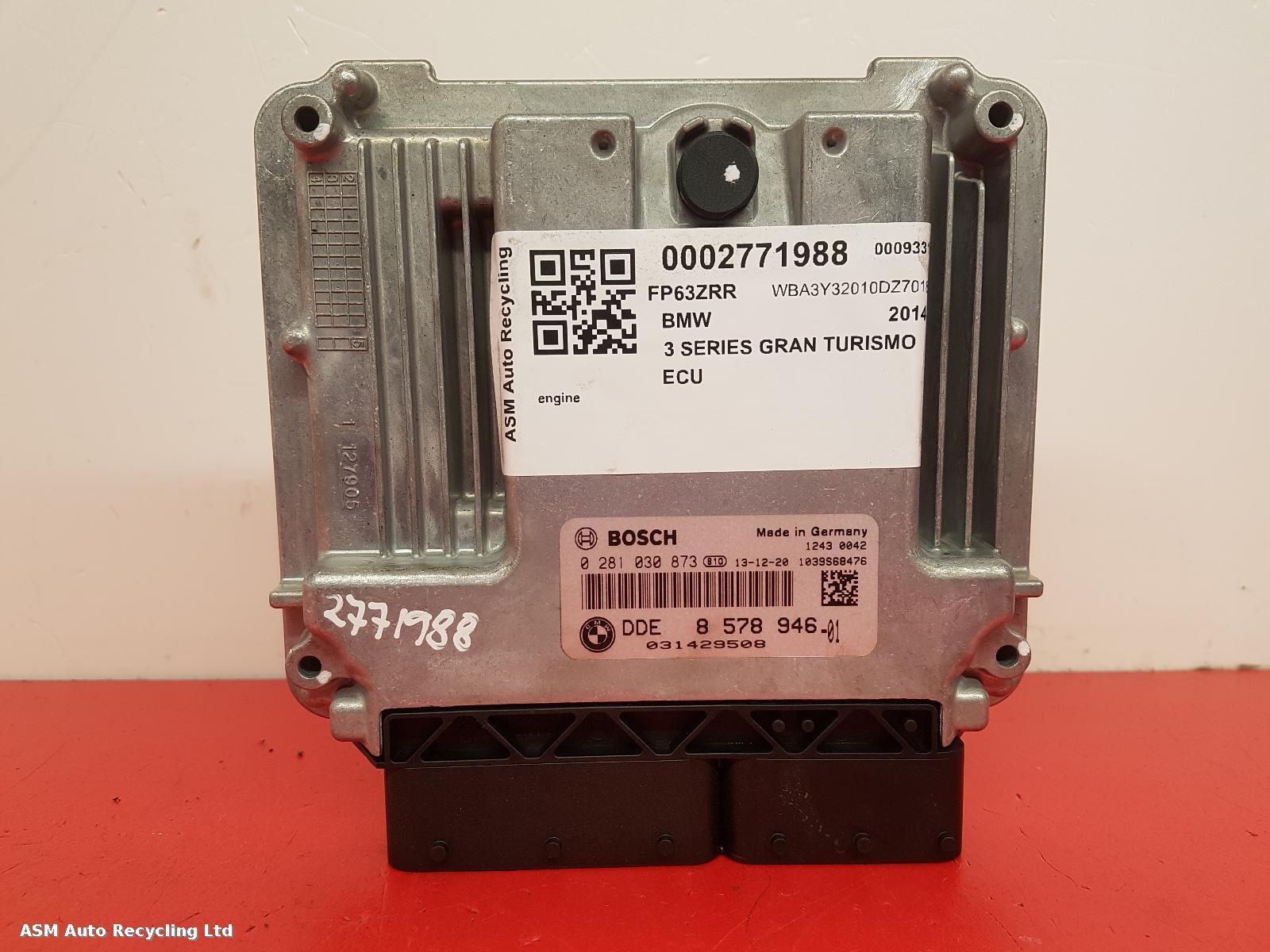 View Auto part ECU Bmw 3 Series Gran Turismo (gt) 2014