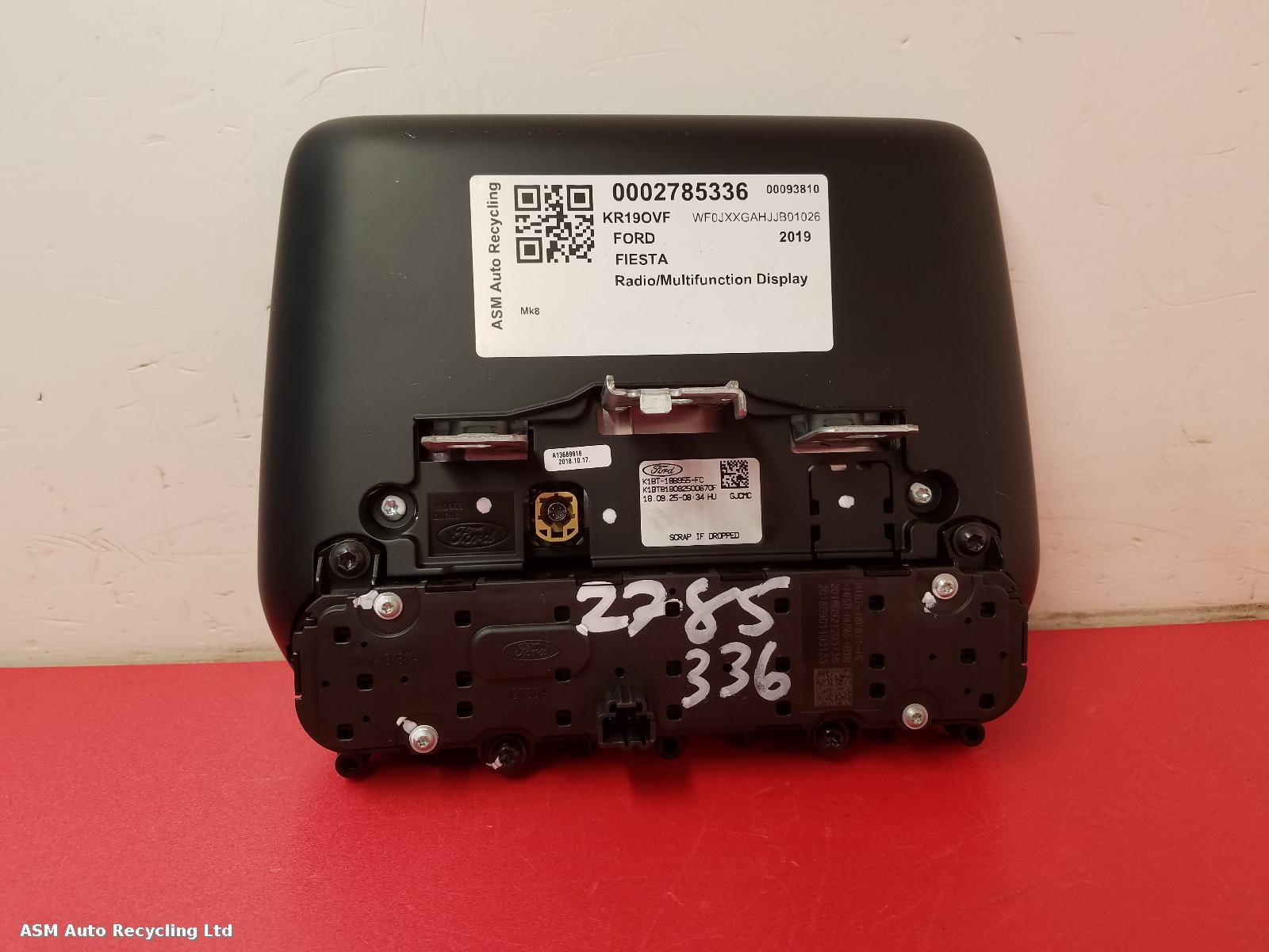 View Auto part Radio Display Ford Fiesta 2019