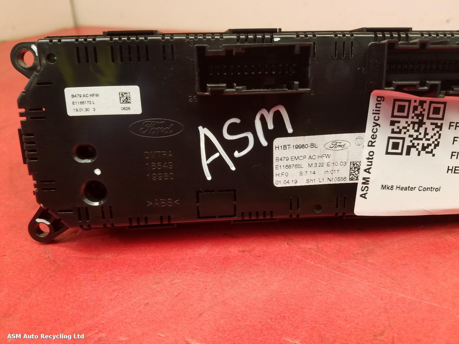 View Auto part Heater/AC Controller Ford Fiesta 2019