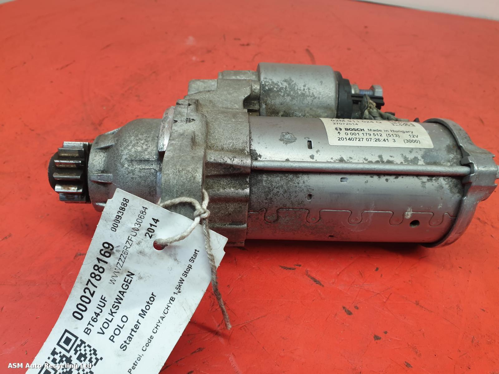View Auto part Starter Motor Volkswagen Polo 2014