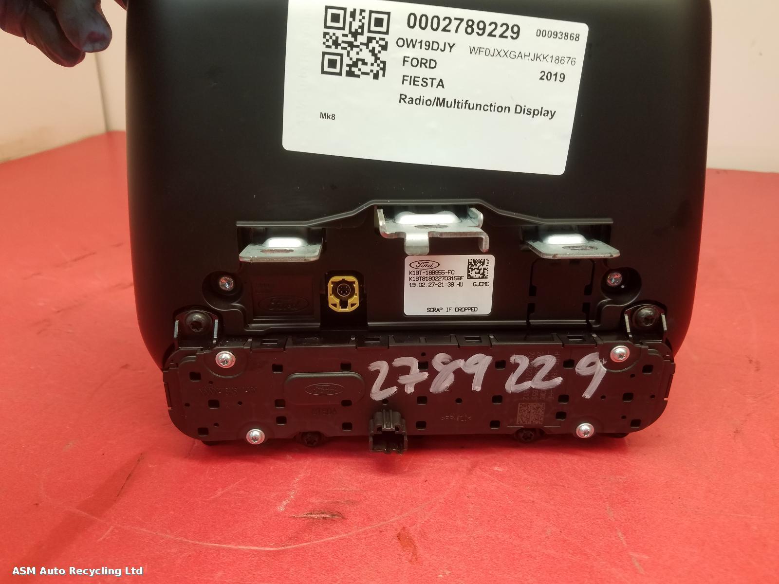 View Auto part Radio Display Ford Fiesta 2019