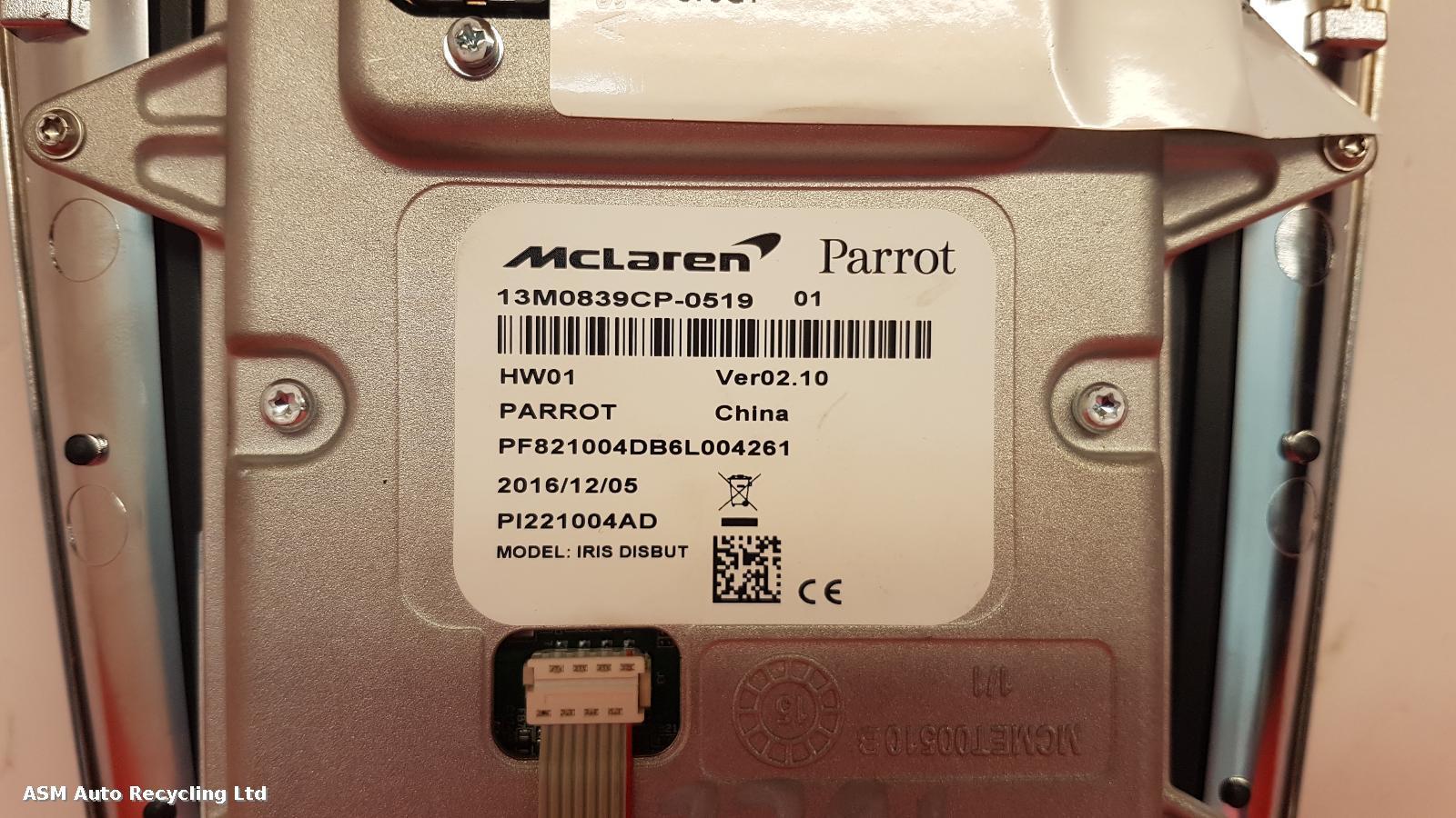 View Auto part Radio Display Mclaren 570gt 2017