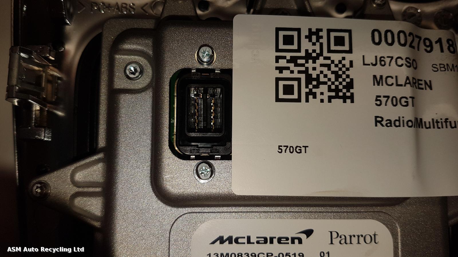 View Auto part Radio Display Mclaren 570gt 2017