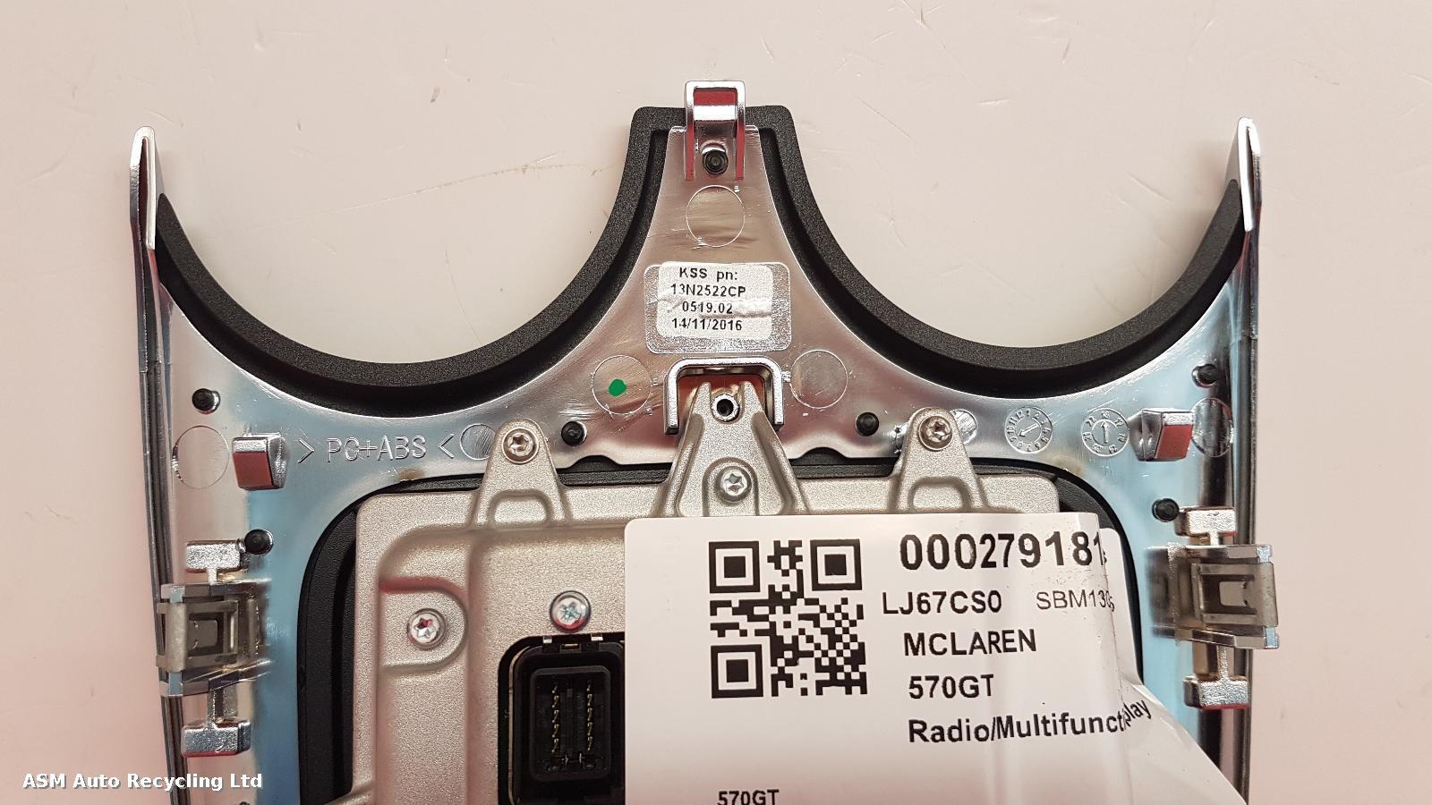 View Auto part Radio Display Mclaren 570gt 2017