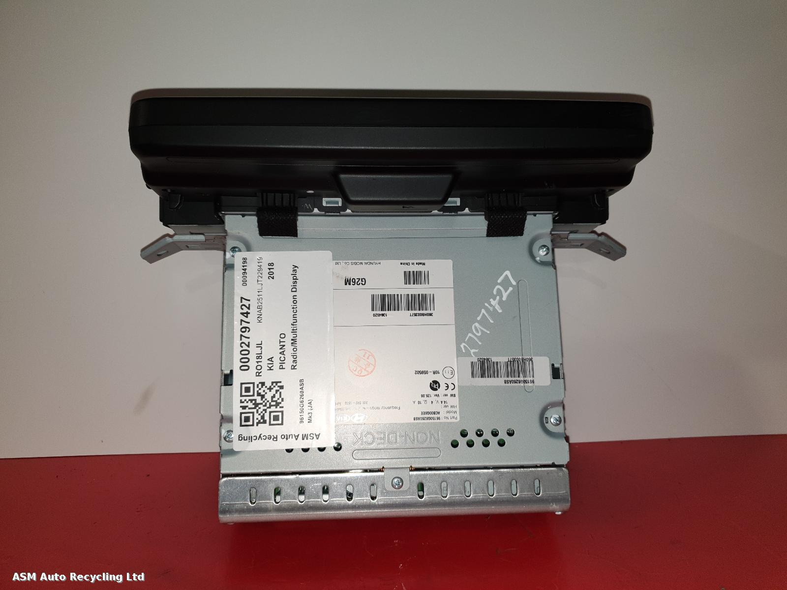 View Auto part Radio Display Kia Picanto 2018