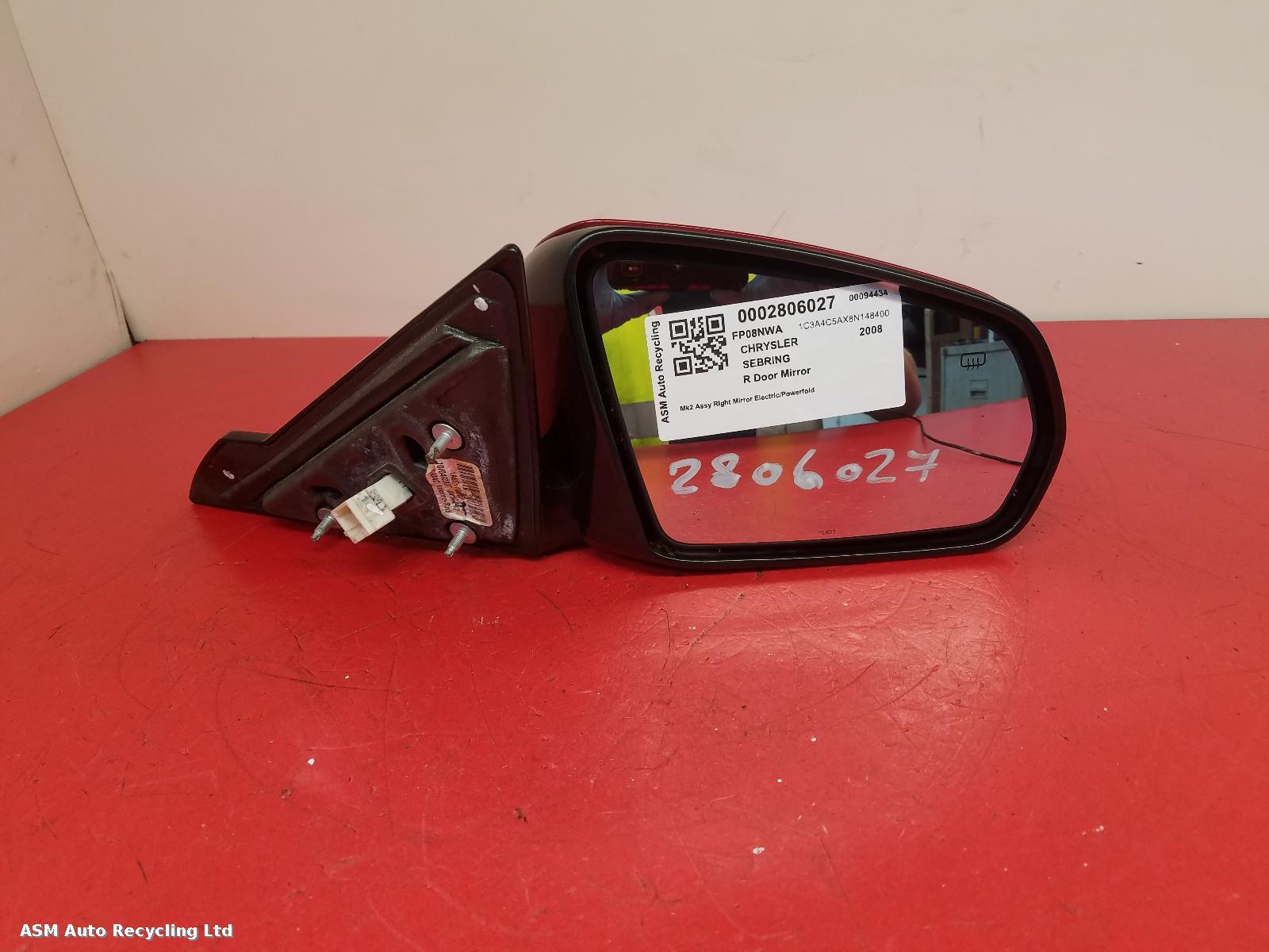 View Auto part R Door Mirror Chrysler Sebring 2008