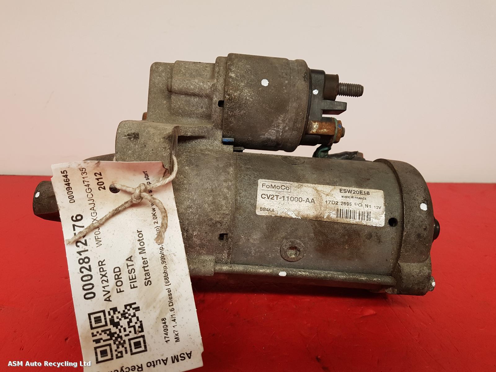 View Auto part Starter Motor Ford Fiesta 2012