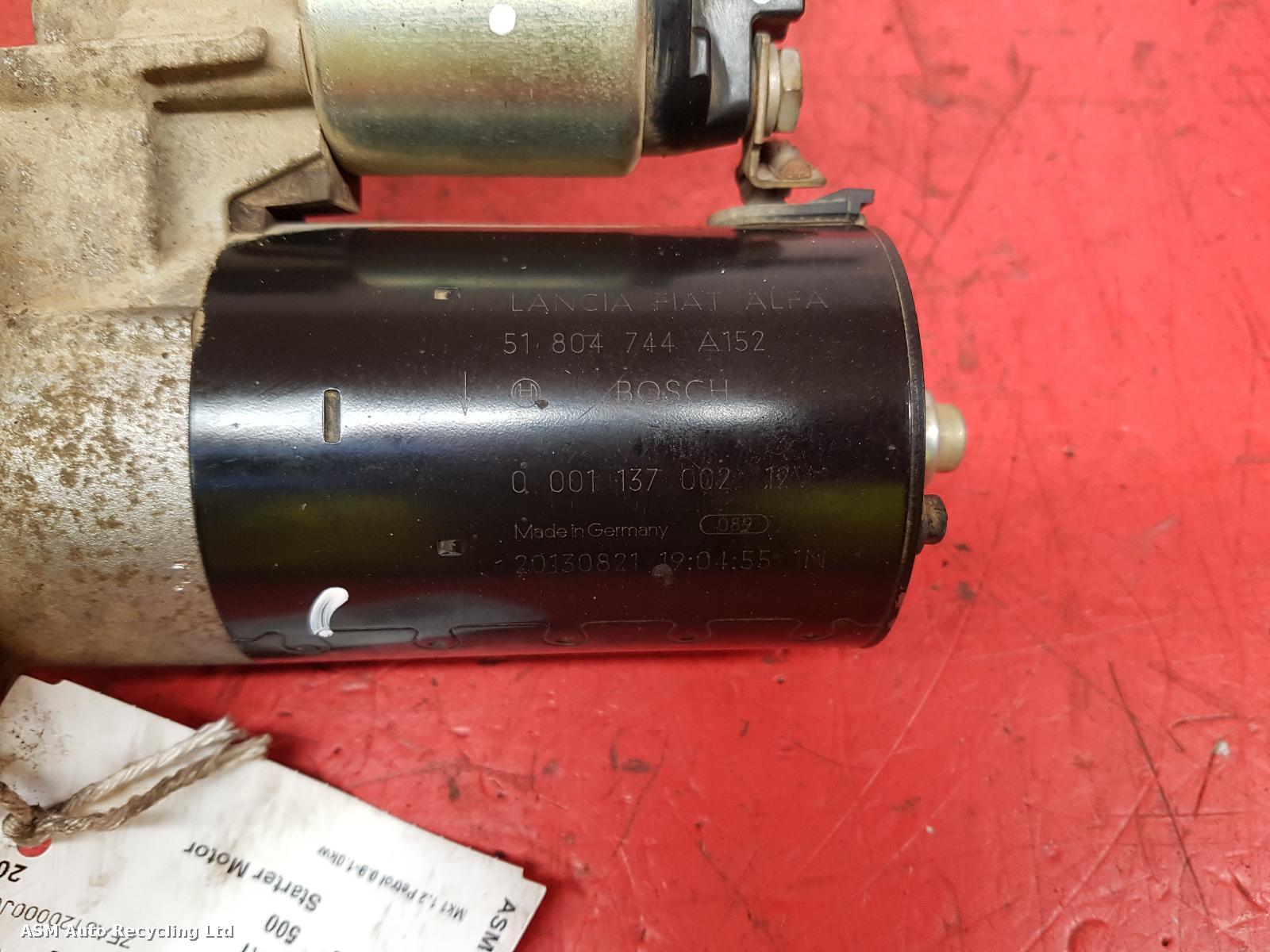 View Auto part Starter Motor Fiat 500 2013