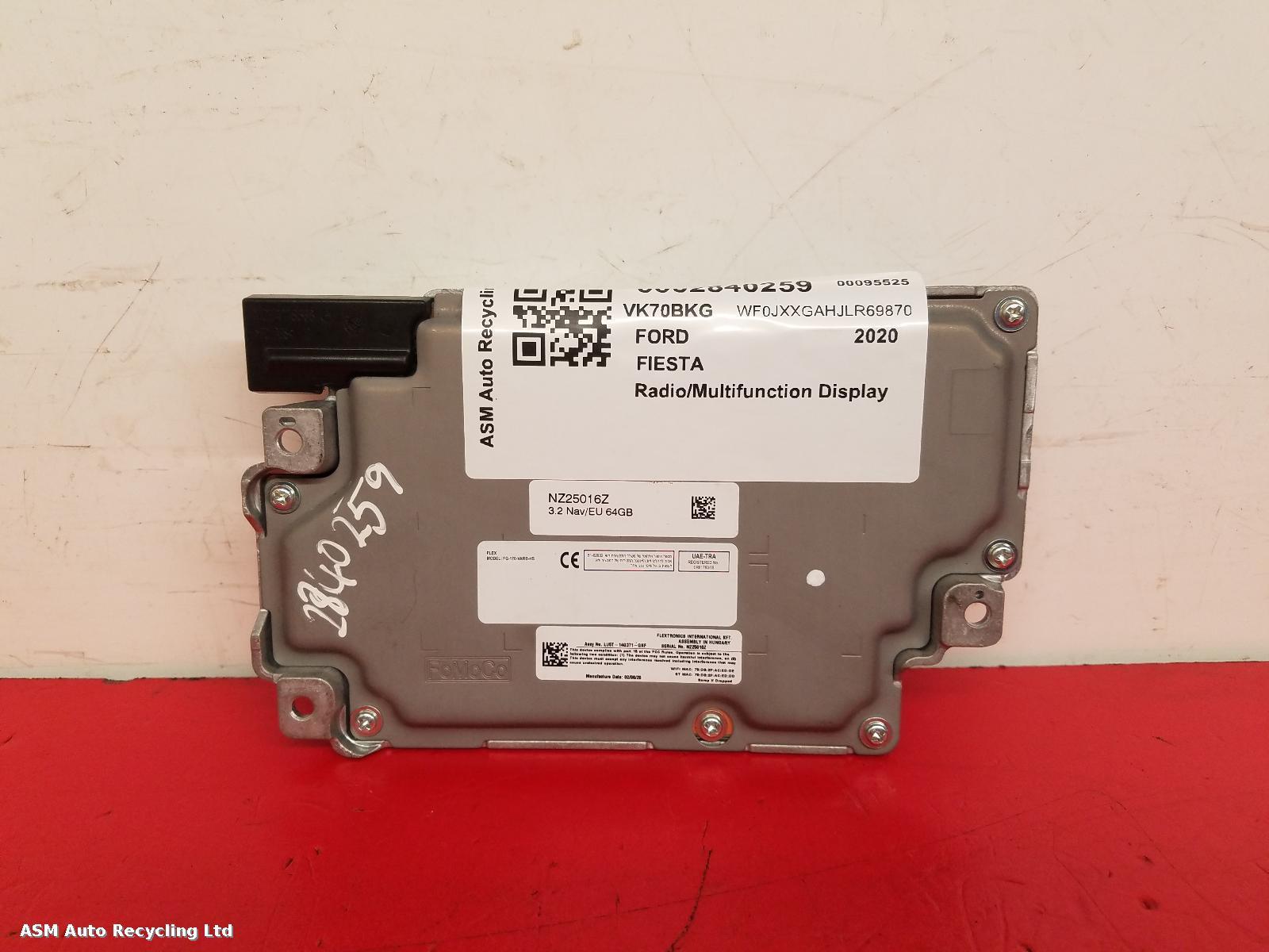 View Auto part Radio Display Ford Fiesta 2020