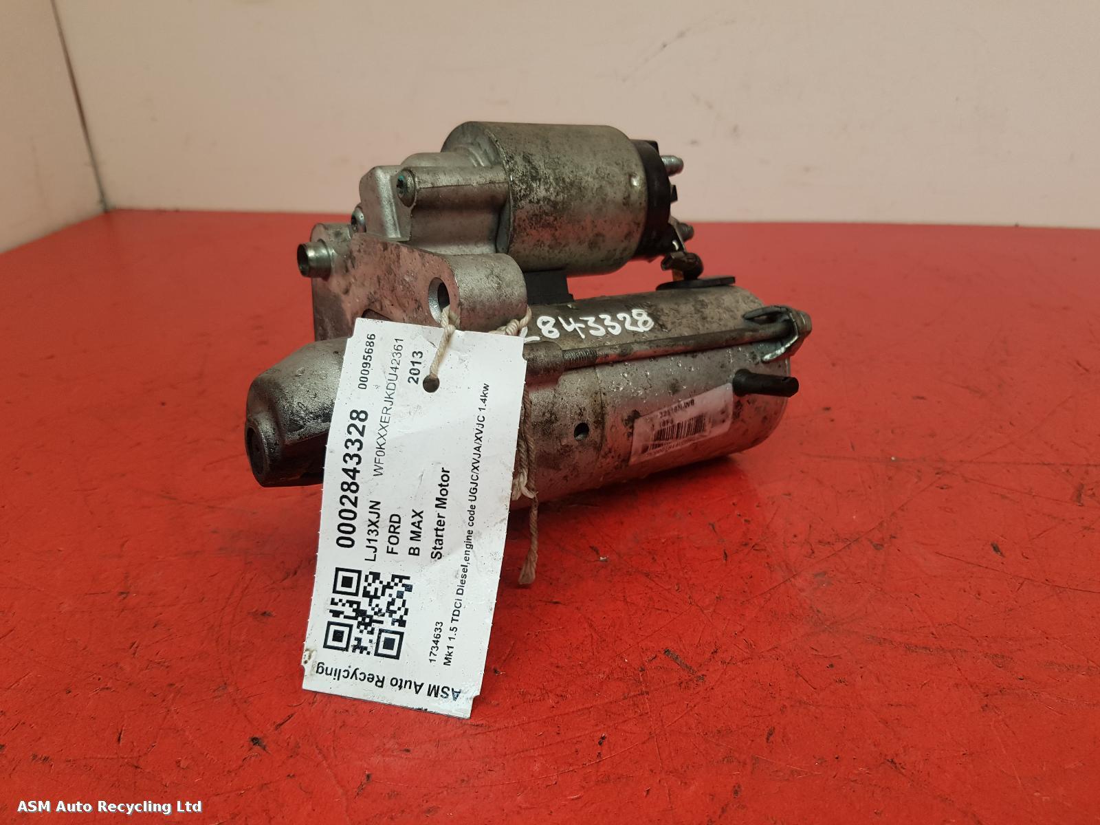 View Auto part Starter Motor Ford B Max 2013