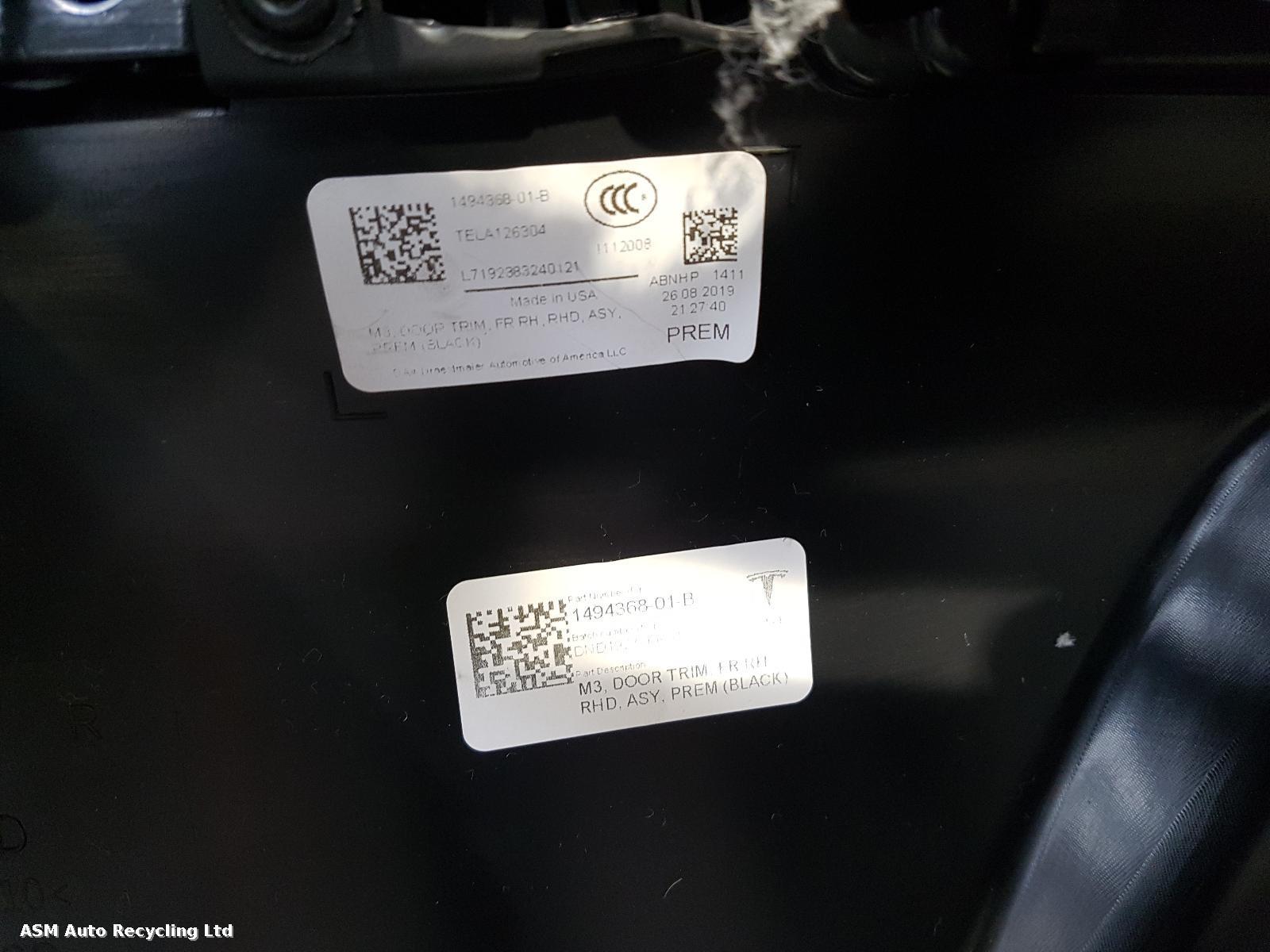 View Auto part Complete Interior Tesla Model 3 2019