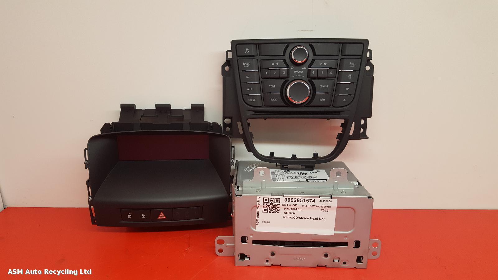 View Auto part A/V Equipment Vauxhall Astra 2012