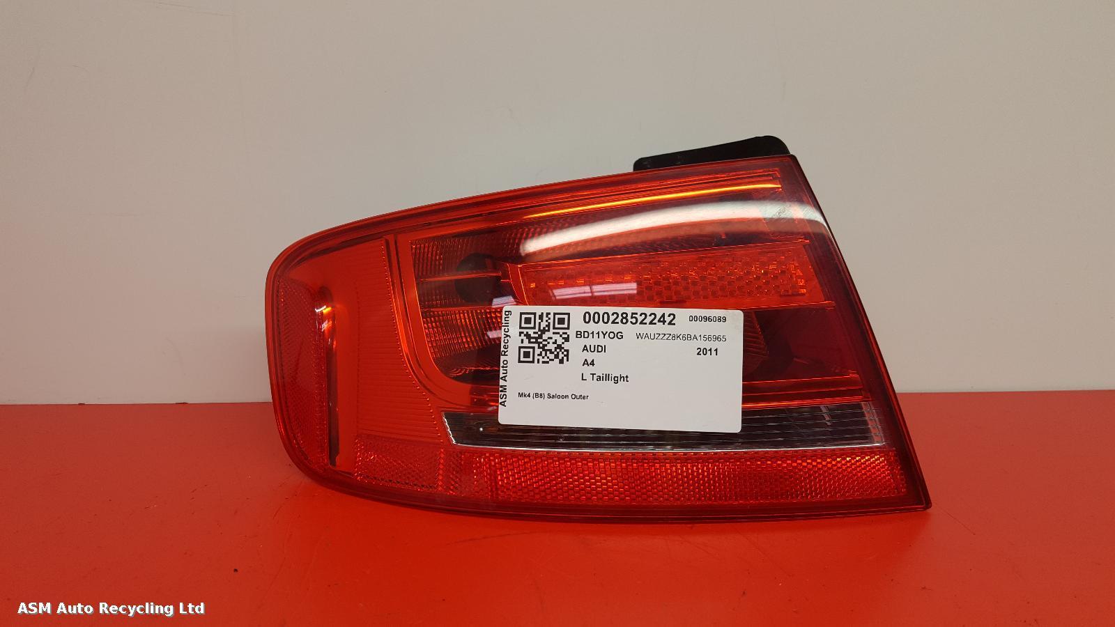 View Auto part L Taillight Audi A4 2011