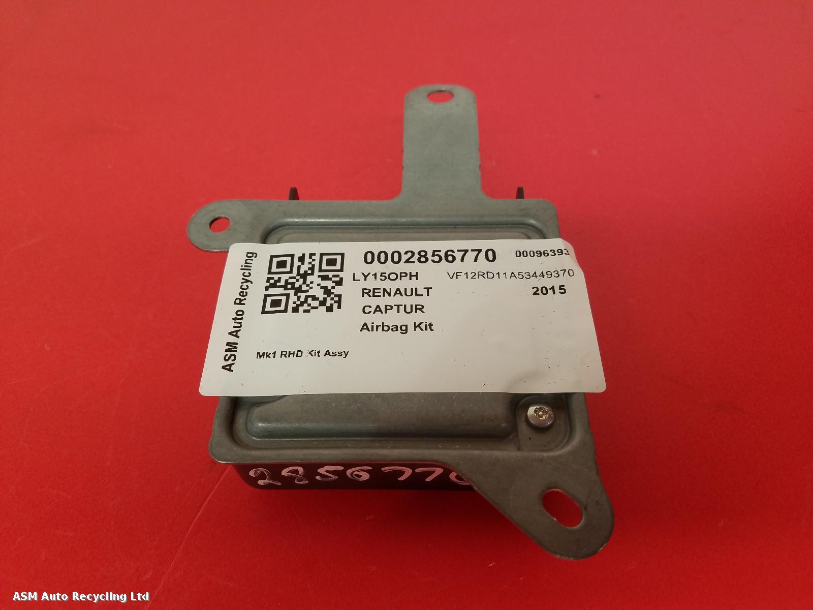 View Auto part Airbag Kit Renault Captur 2015