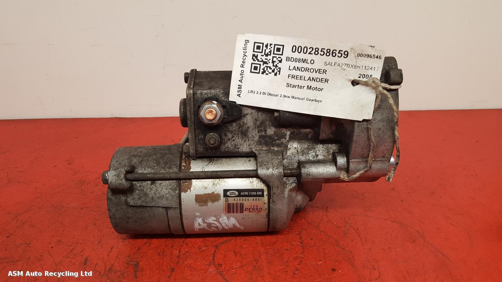 View Auto part Starter Motor Land Rover Freelander 2008