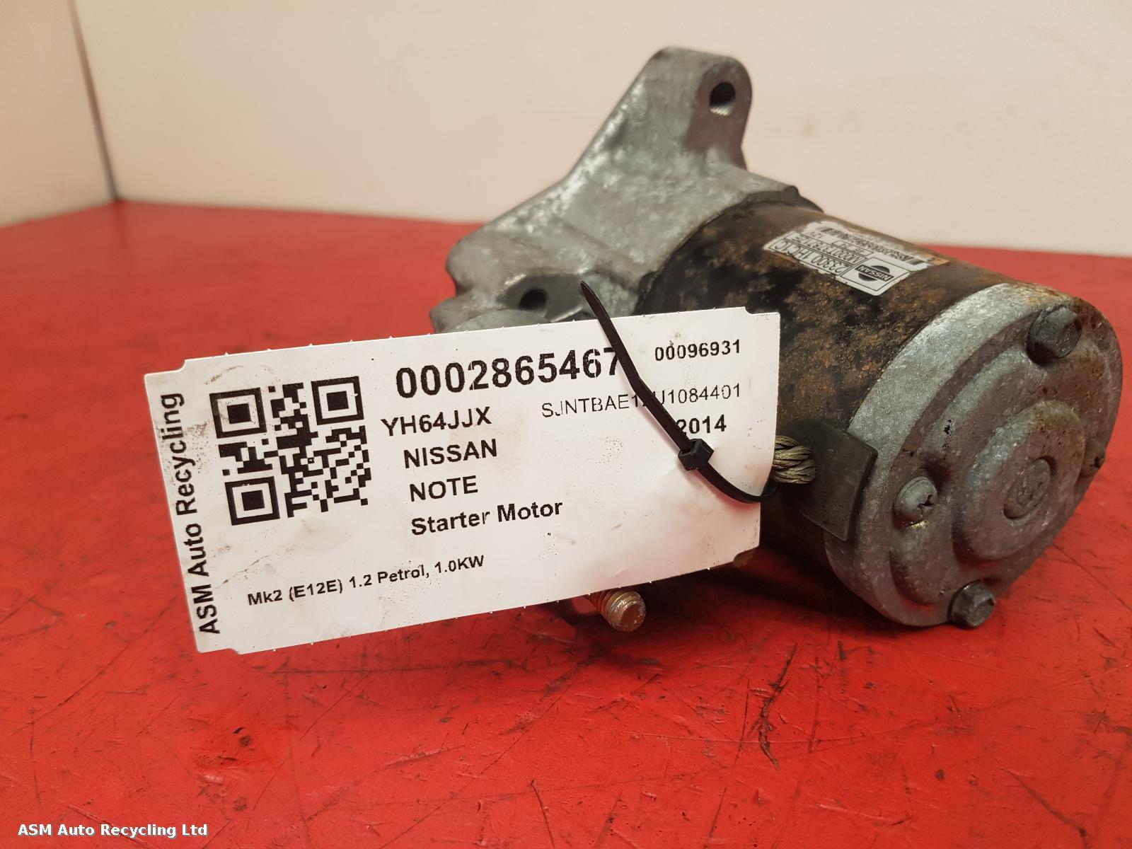 View Auto part Starter Motor Nissan Note 2014