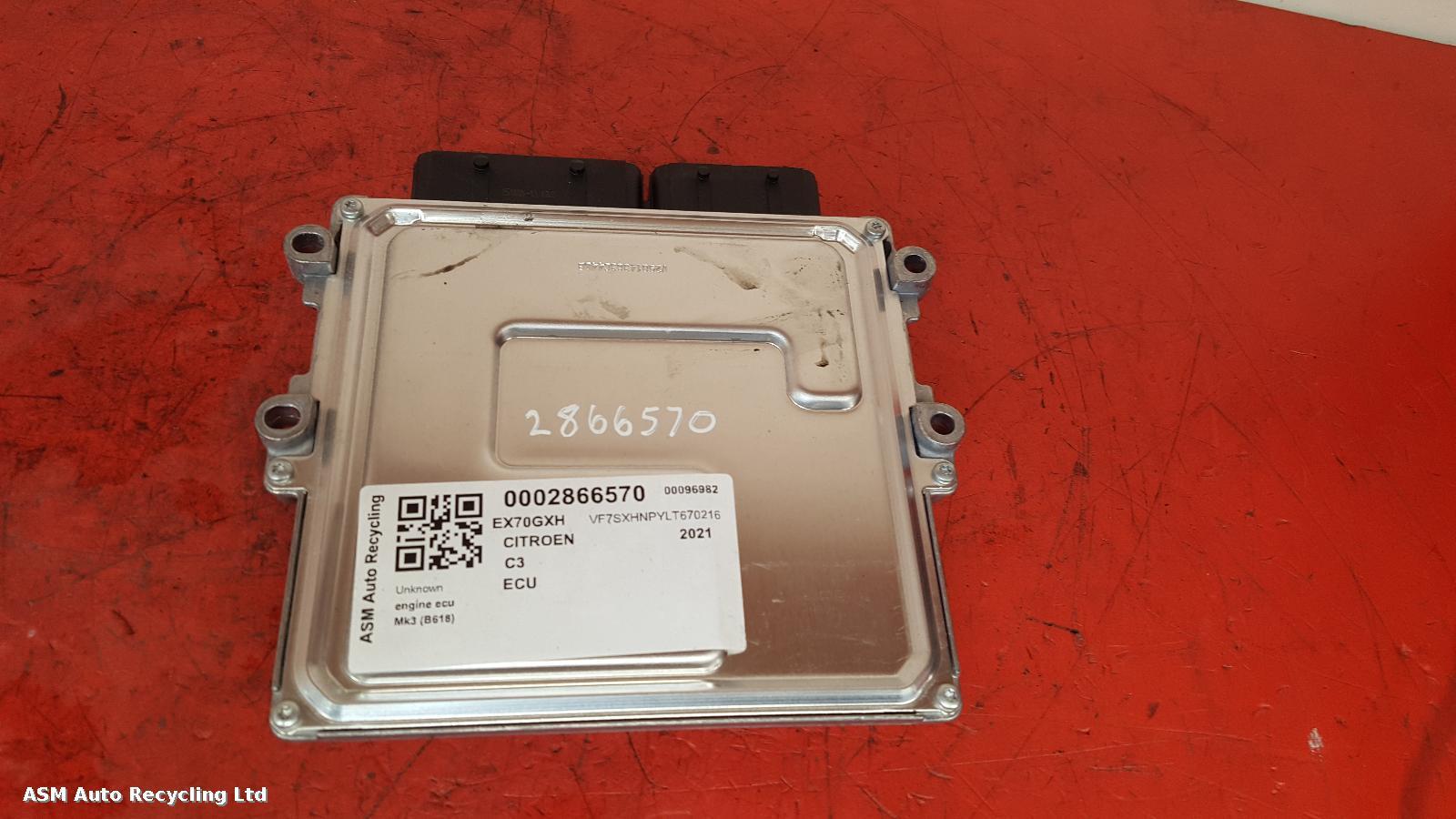 View Auto part ECU Citroen C3 2020