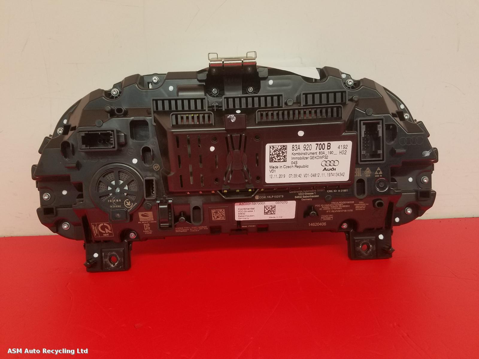 View Auto part Speedometer Audi Q3 2020
