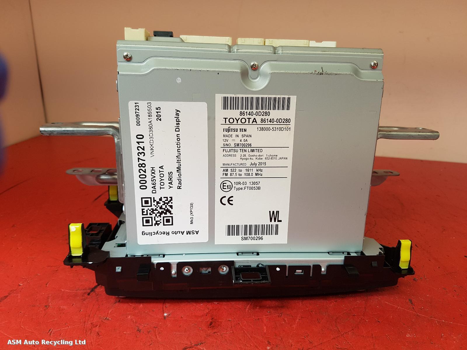 View Auto part Radio Display Toyota Yaris 2015