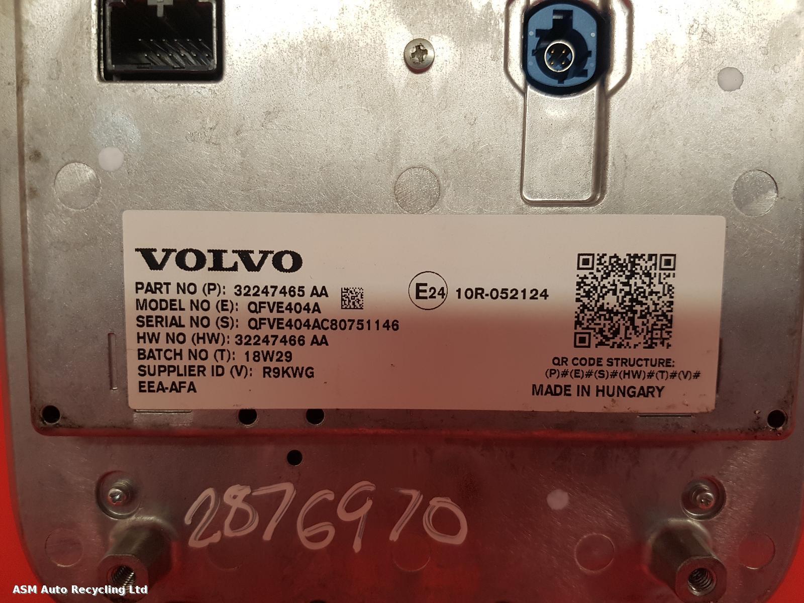 View Auto part Radio Display Volvo V60 2018