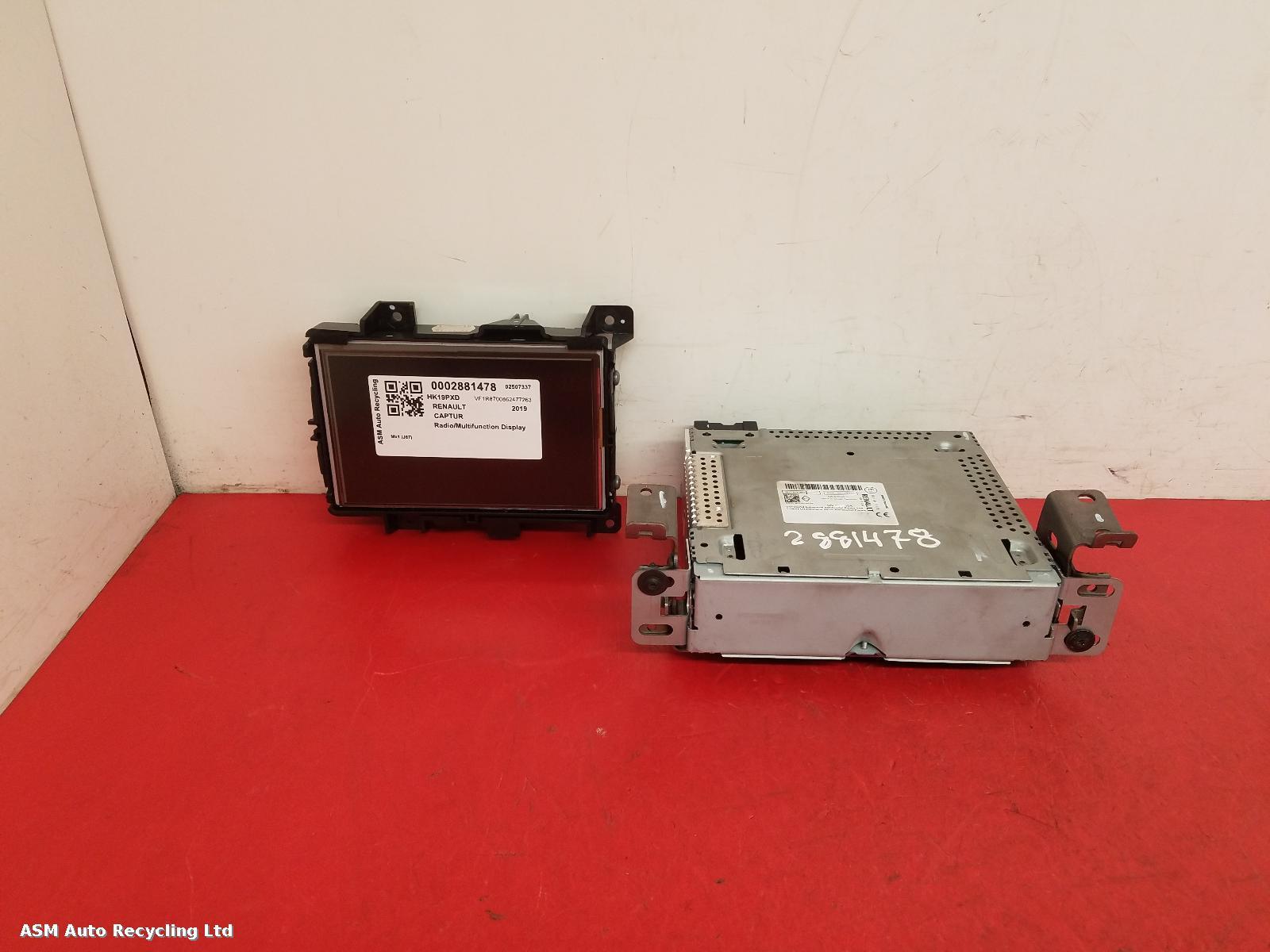 View Auto part Radio Display Renault Captur 2019