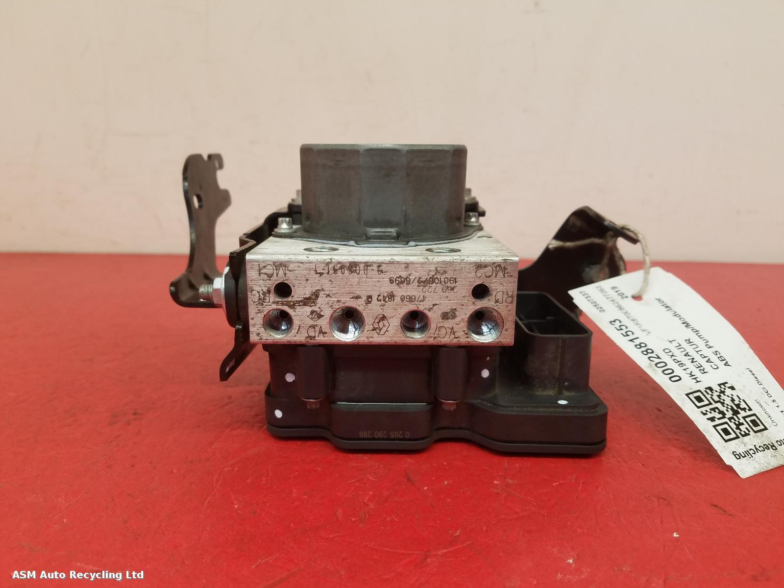 View Auto part ABS Pump/Modulator Renault Captur 2019