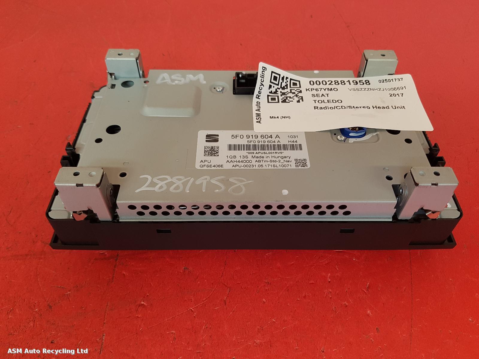 View Auto part A/V Equipment Seat Toledo 2017