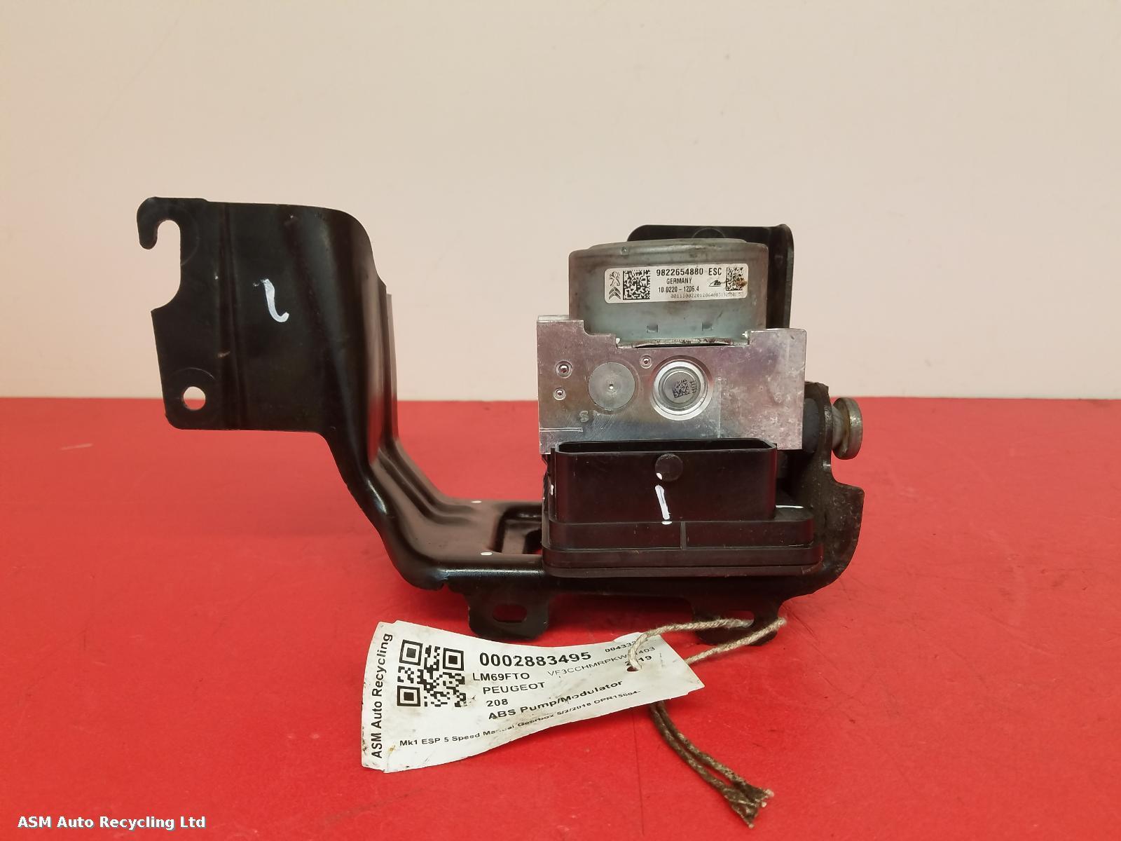 View Auto part ABS Pump/Modulator Peugeot 208 2019