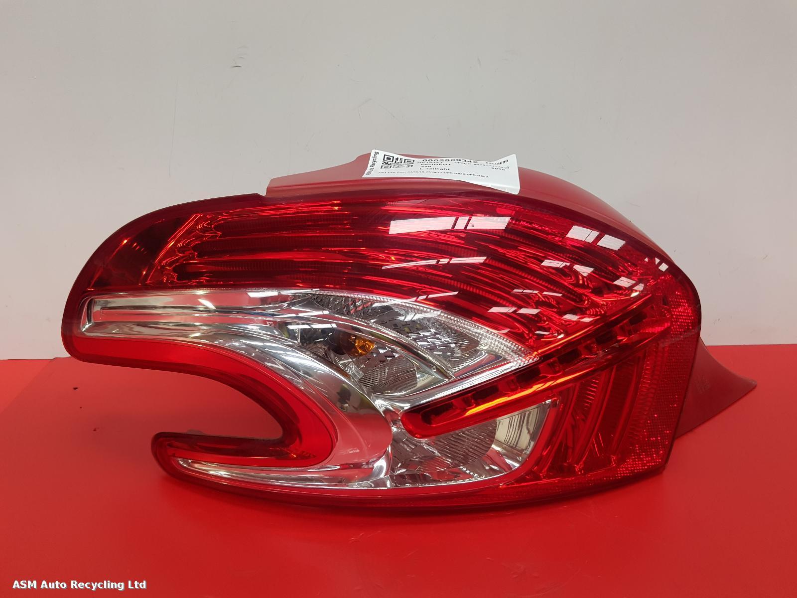 View Auto part L Taillight Peugeot 208 2015