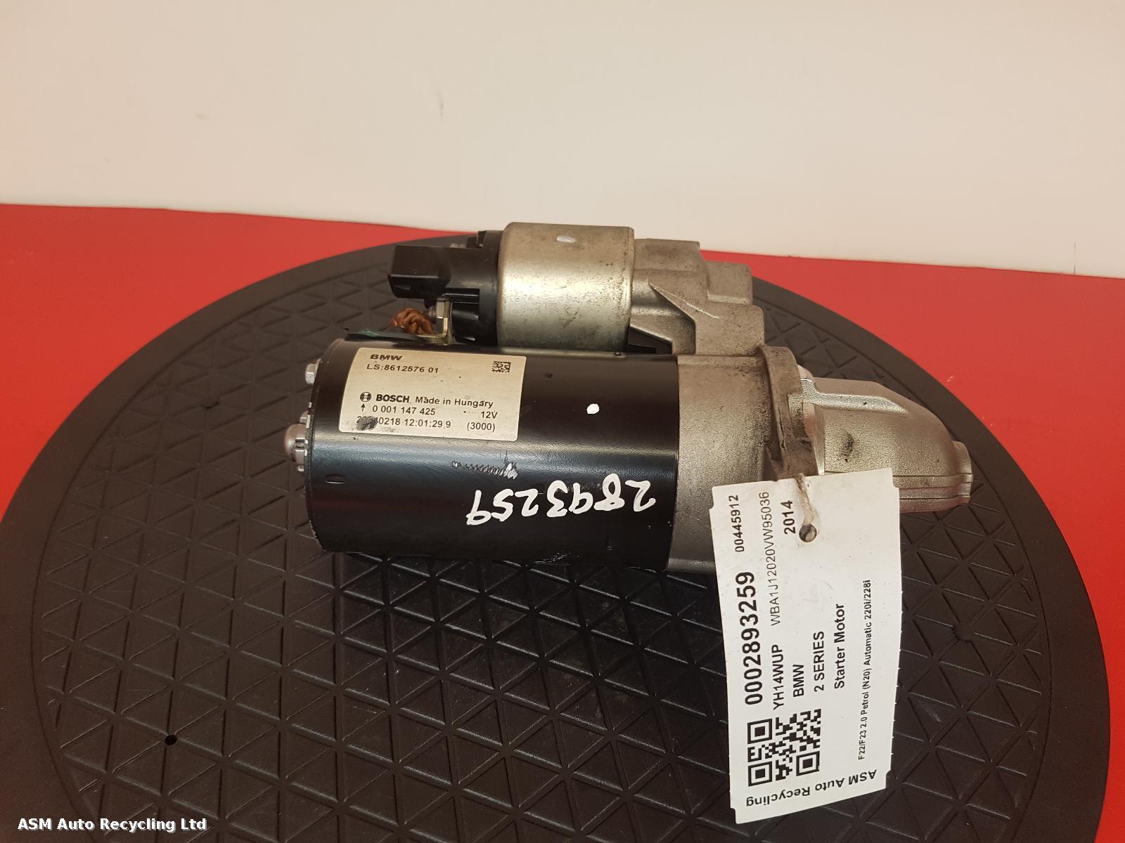 View Auto part Starter Motor Bmw 2 Series 2014