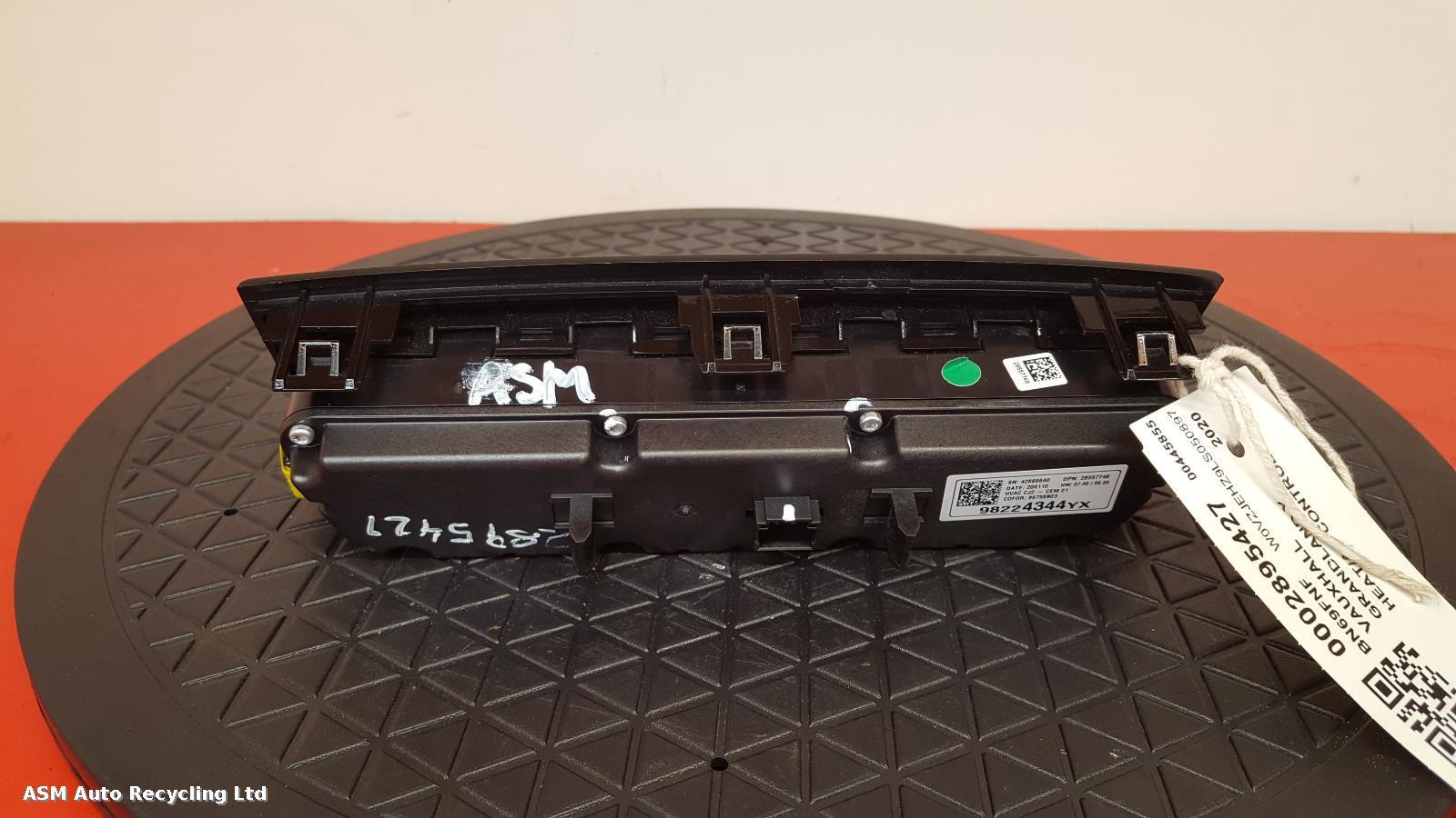 View Auto part Heater/AC Controller Vauxhall Grandland X 2020
