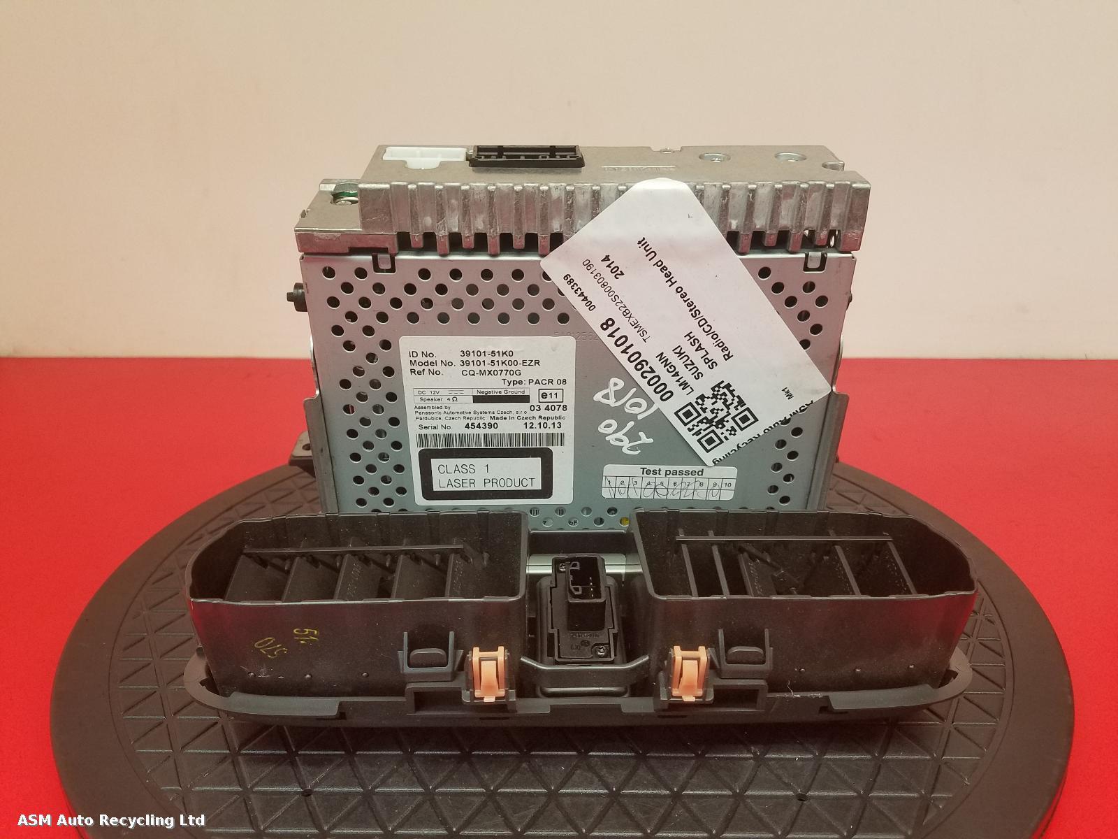 View Auto part A/V Equipment Suzuki Splash 2014