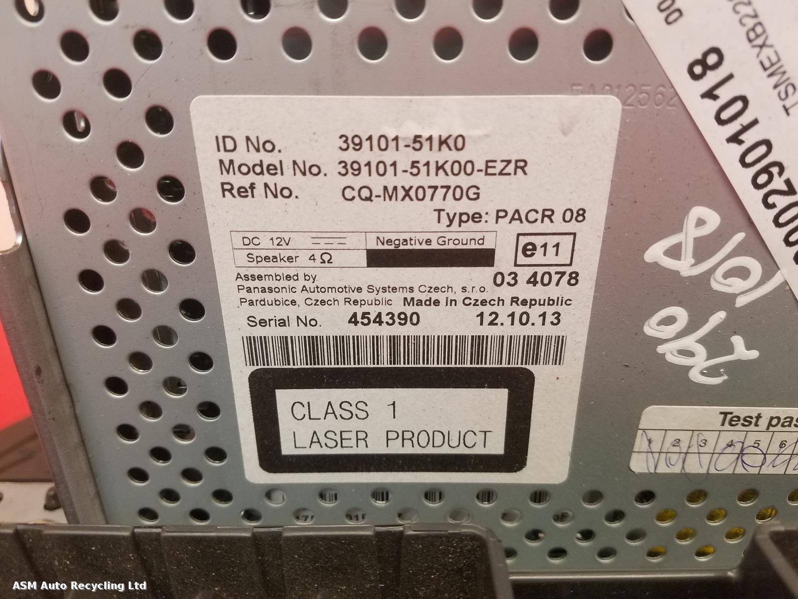 View Auto part A/V Equipment Suzuki Splash 2014