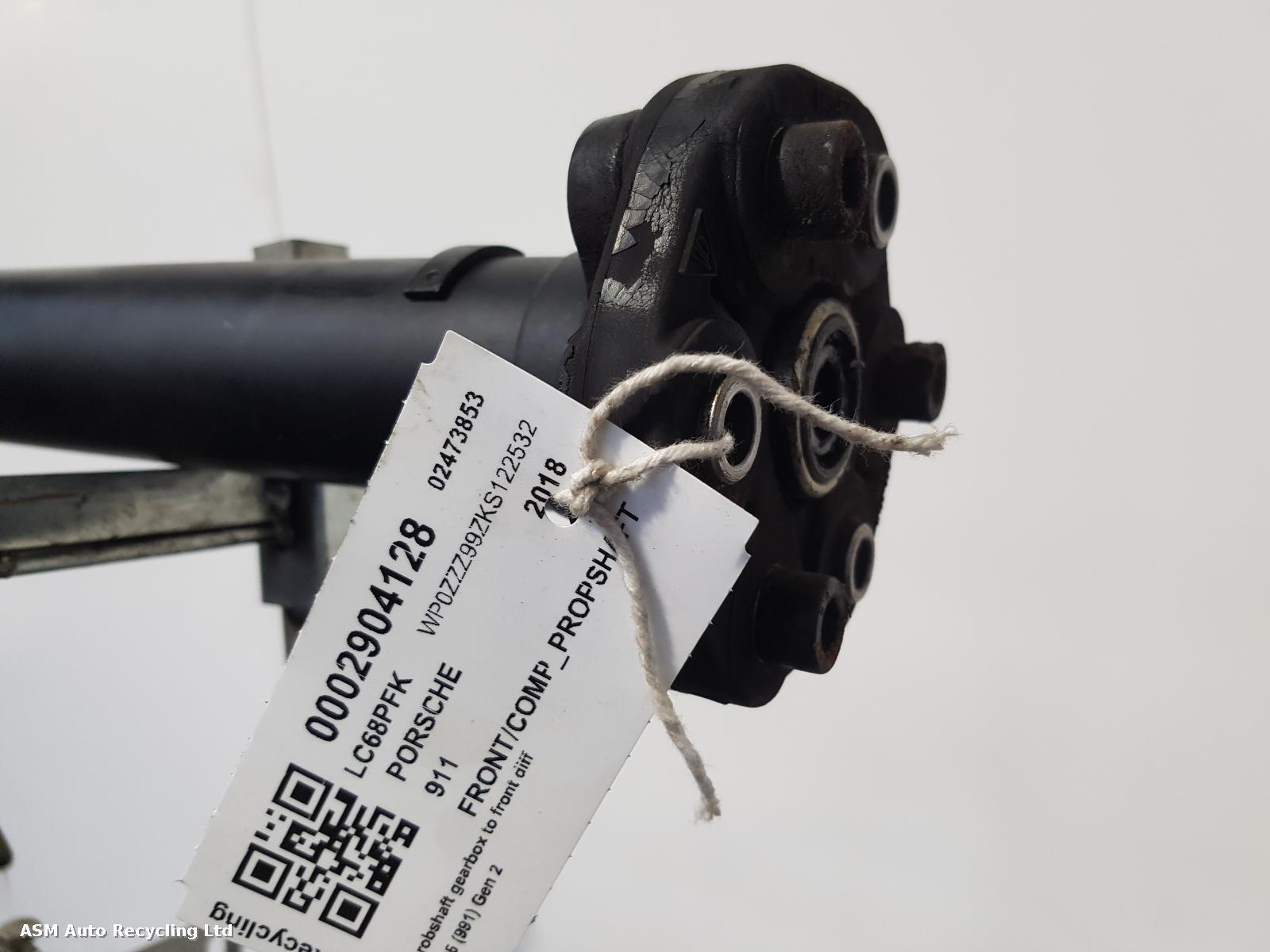 2018 Porsche 911 Front/Comp Propshaft View Auto part Front/Comp Propshaft Porsche 911 2018