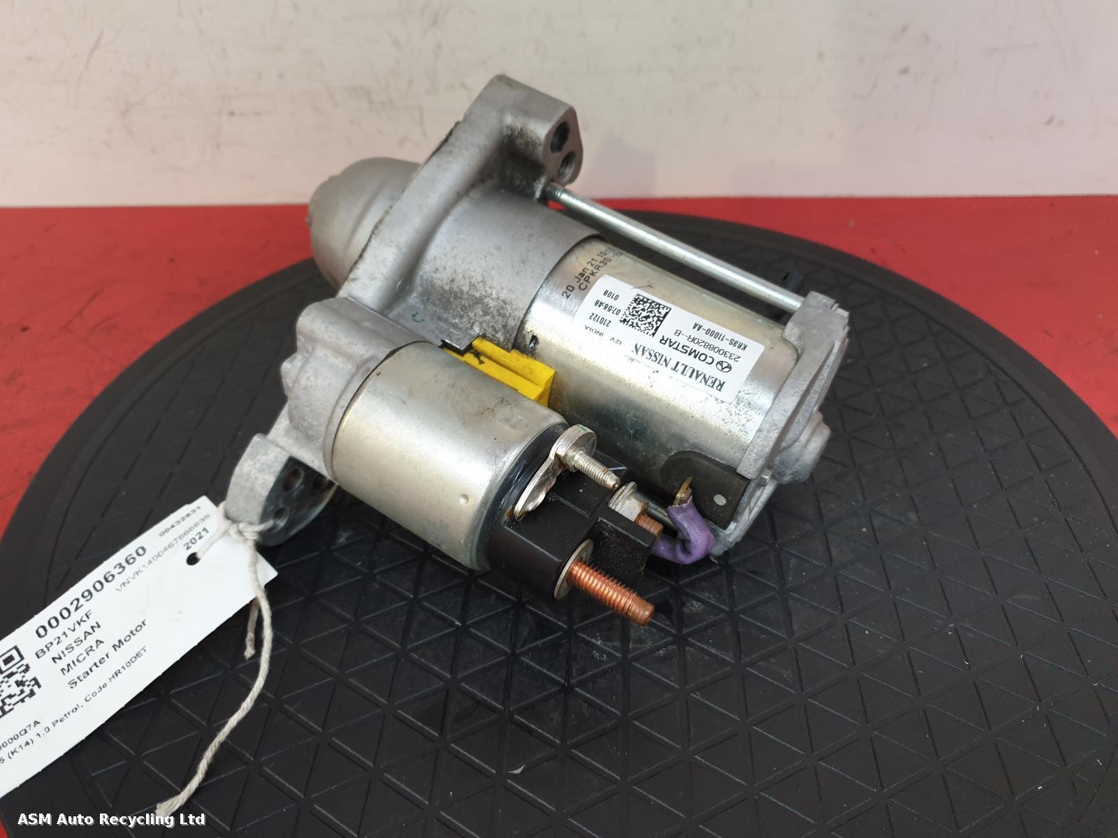 View Auto part Starter Motor Nissan Micra 2021