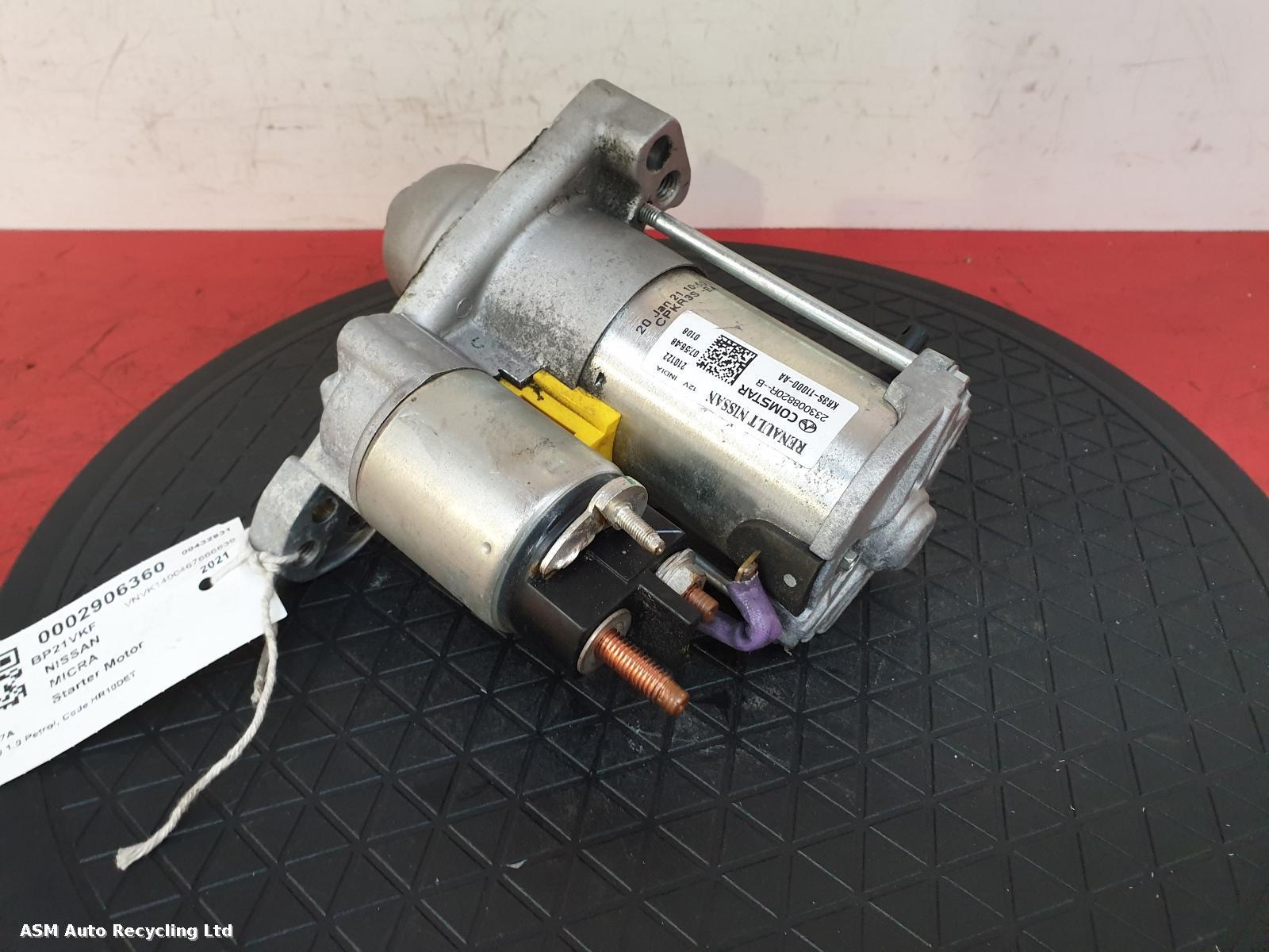 View Auto part Starter Motor Nissan Micra 2021